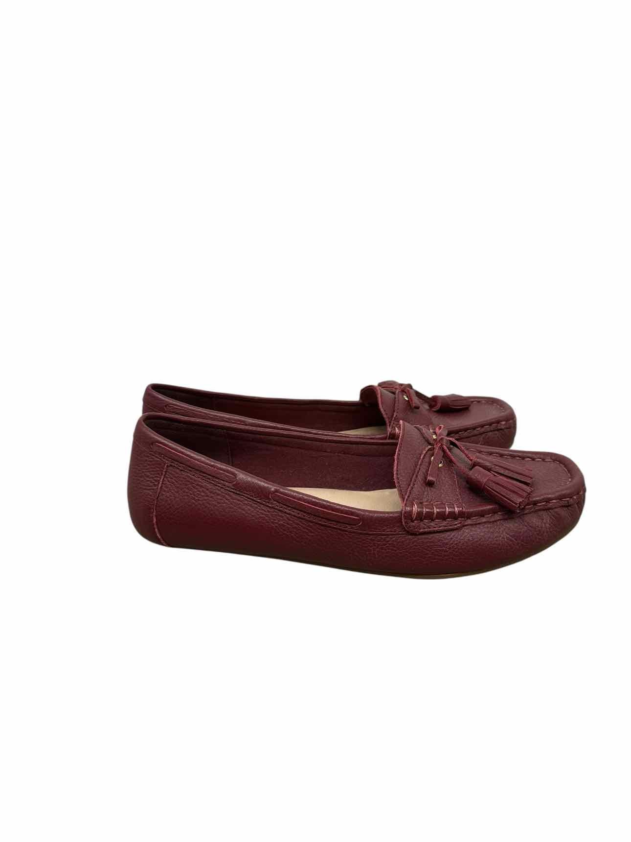 Isaac Mizrahi Live! Maroon Tassel Loafer Shoe Size 8 **NEW**
