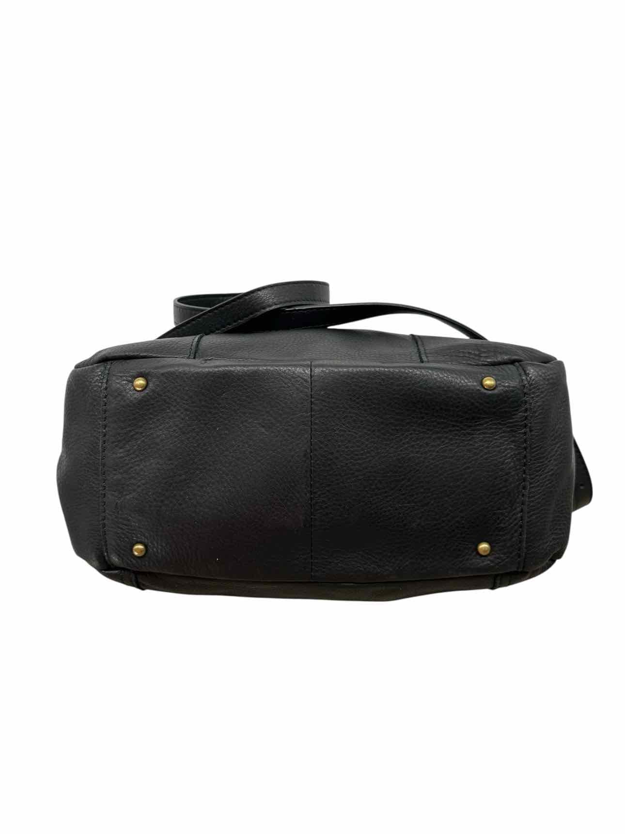 American Leather Company Black Leather Shoulder Bag