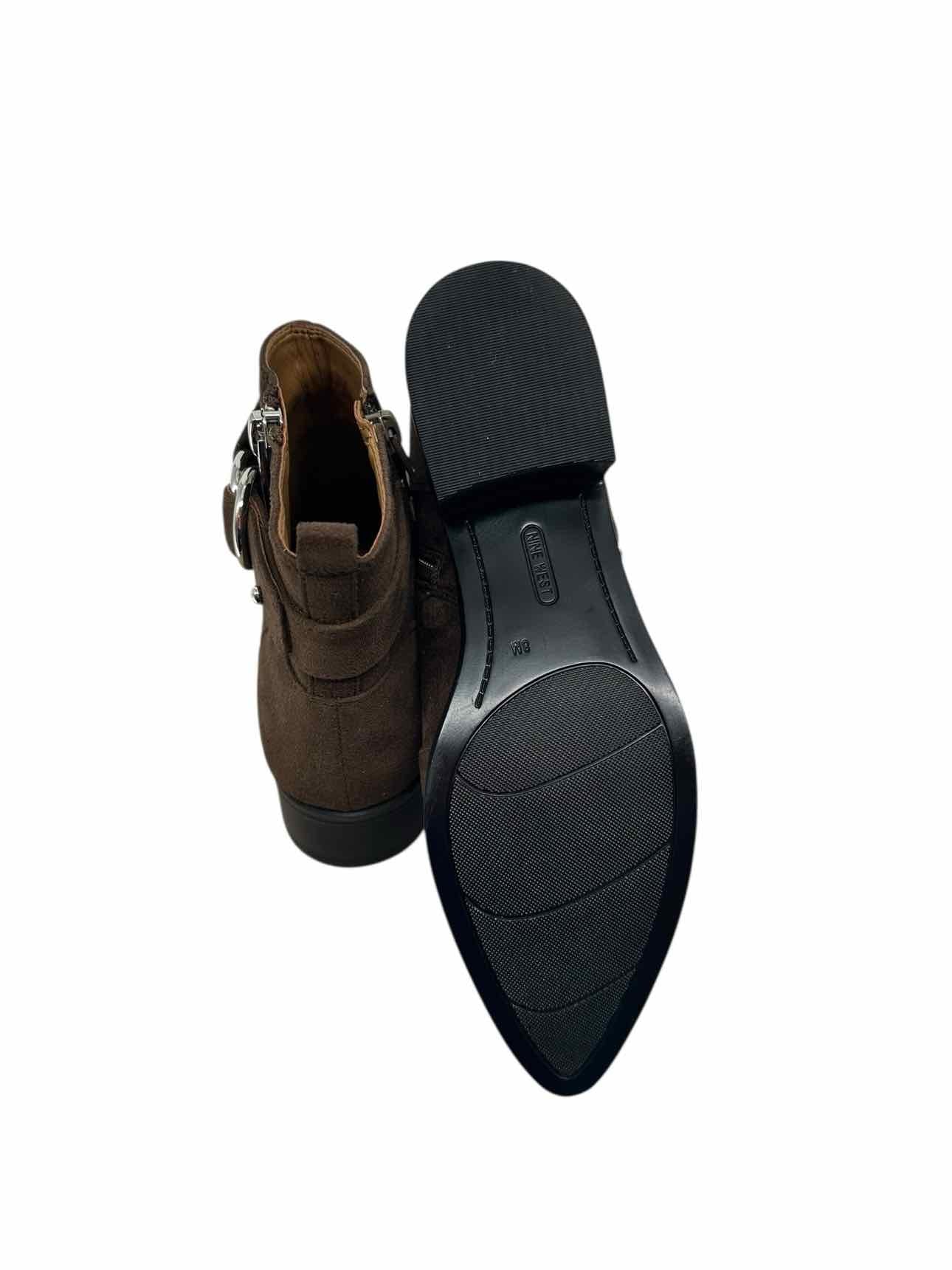 Nine West Dahlia Brown Bootie Shoe Size 8 **NEW**