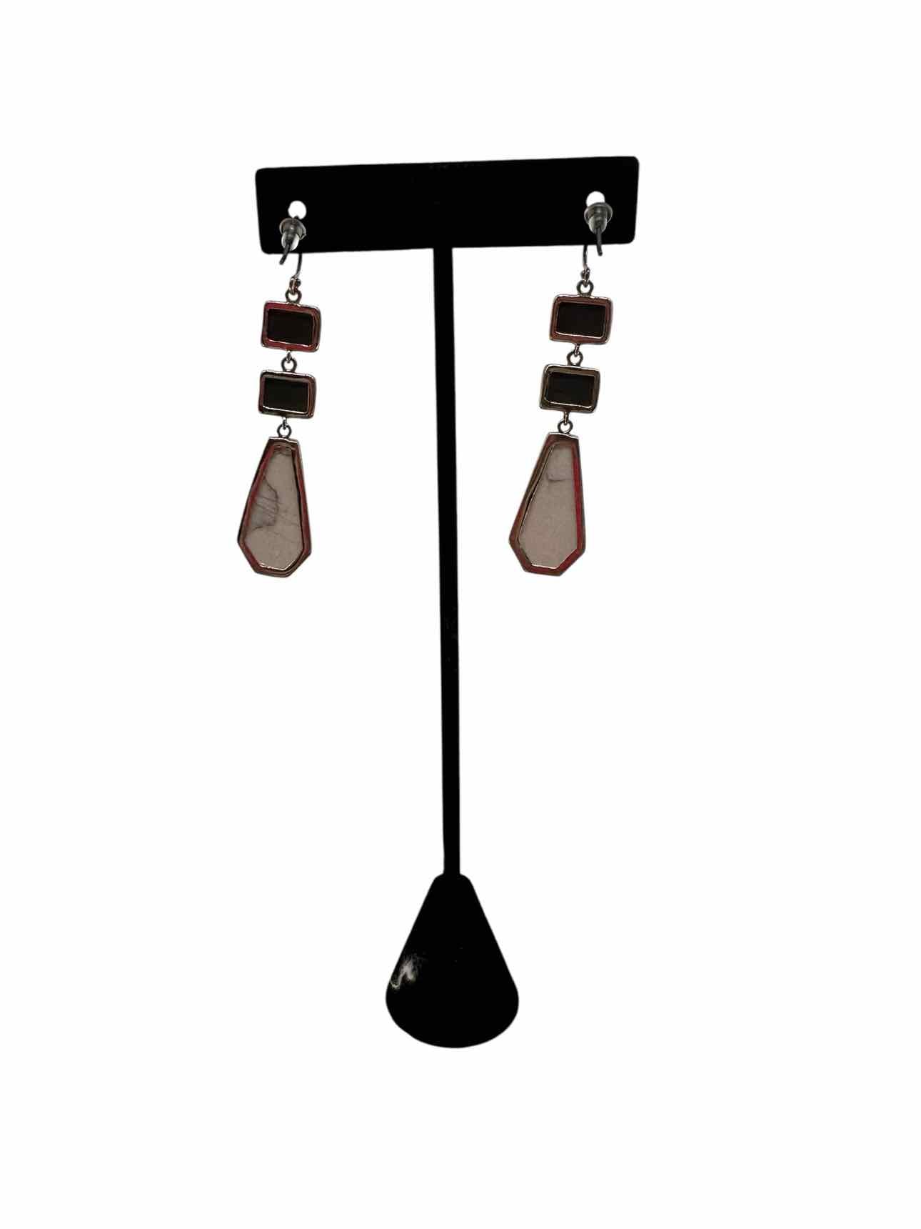 Silpada Two to Tango Magnesie & Hematite Earrings Sterling Silver