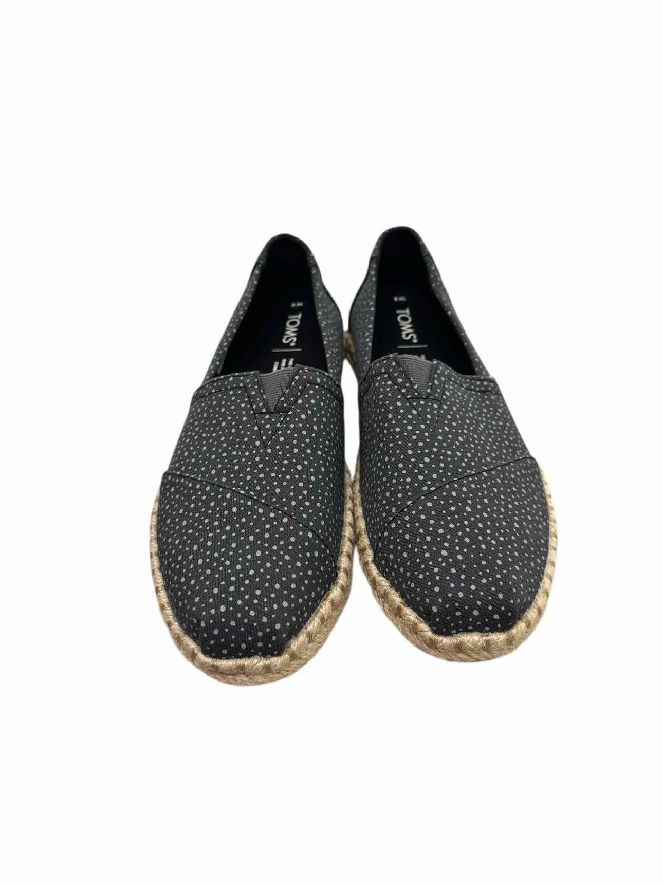 Toms Alpargata Rope Black Espadrilles Shoe Size 8 **NEW**