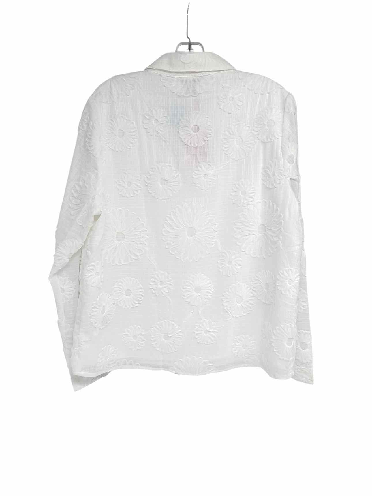 Nanette Lepore White Size M Long Sleeve Top **NEW**
