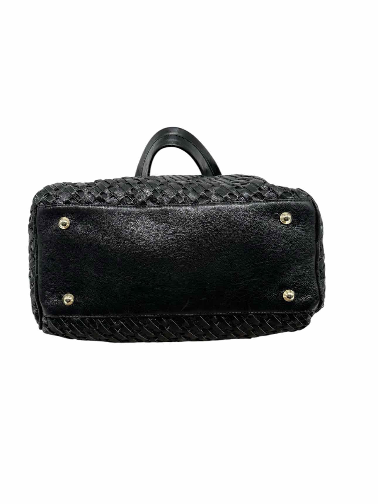 Vida Black Woven Leather Tote **NEW**
