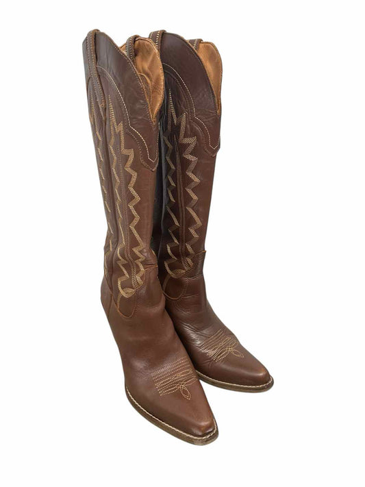Dingo High Cotton Brown Cowboy Boots Shoe Size 10