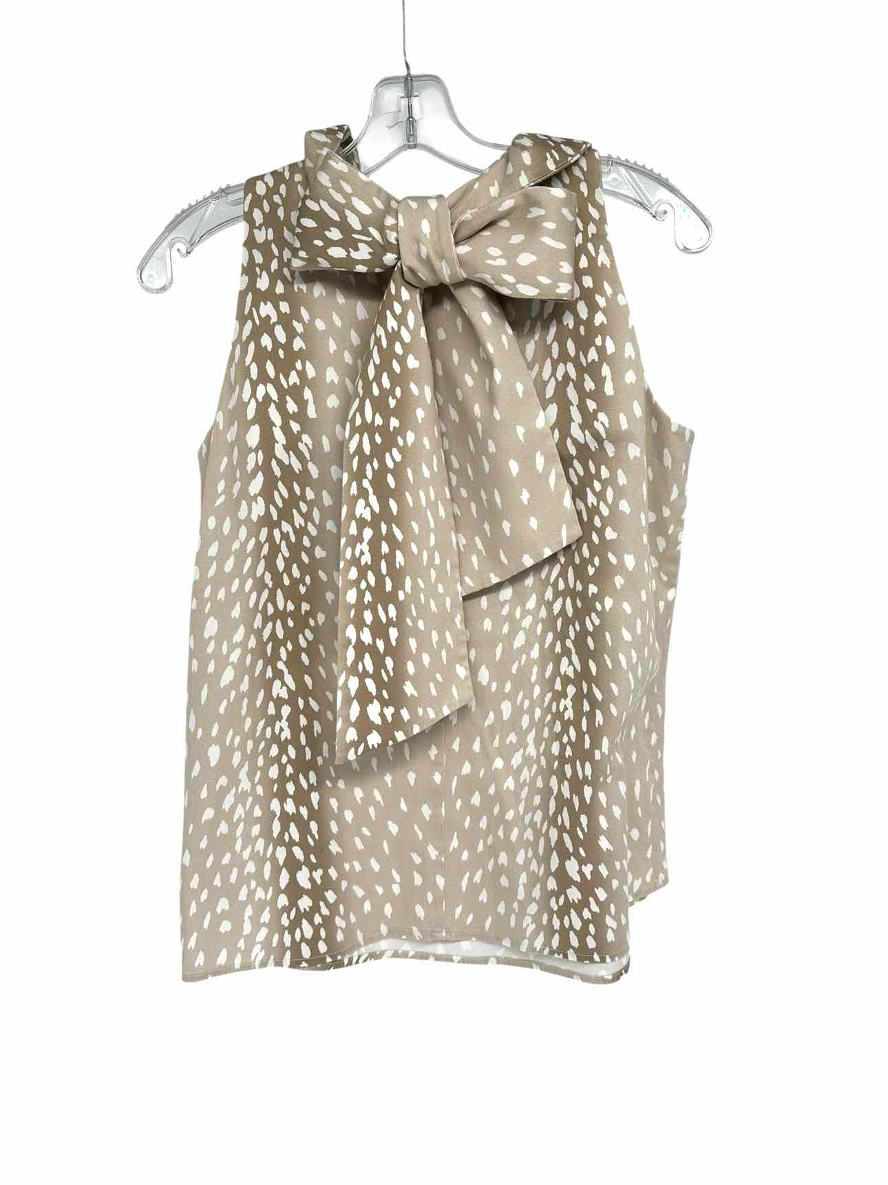 Tuckernuck Antelope Mason Blouse Beige Size S Sleeveless Top