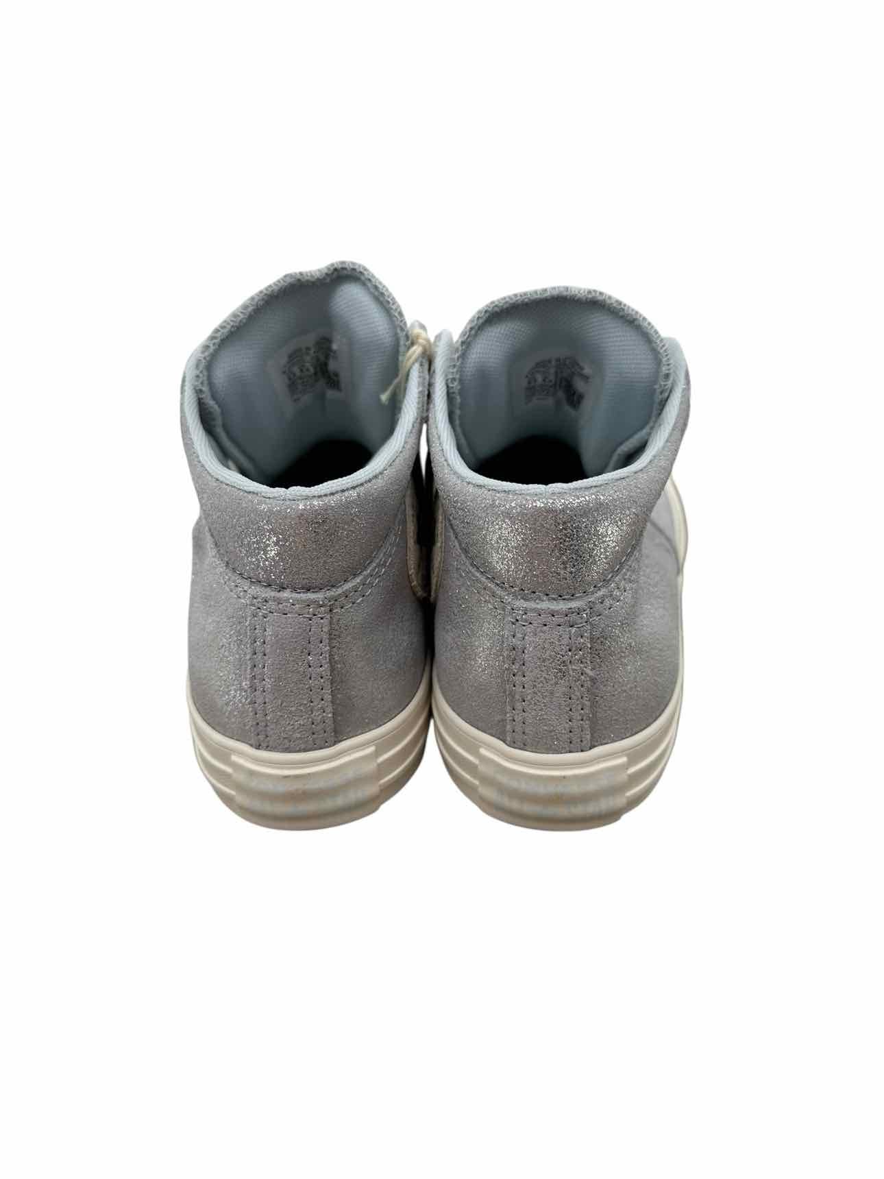 Converse Madison Chuck Taylor Mid Silver Sneakers Shoe Size 8.5 **NEW**