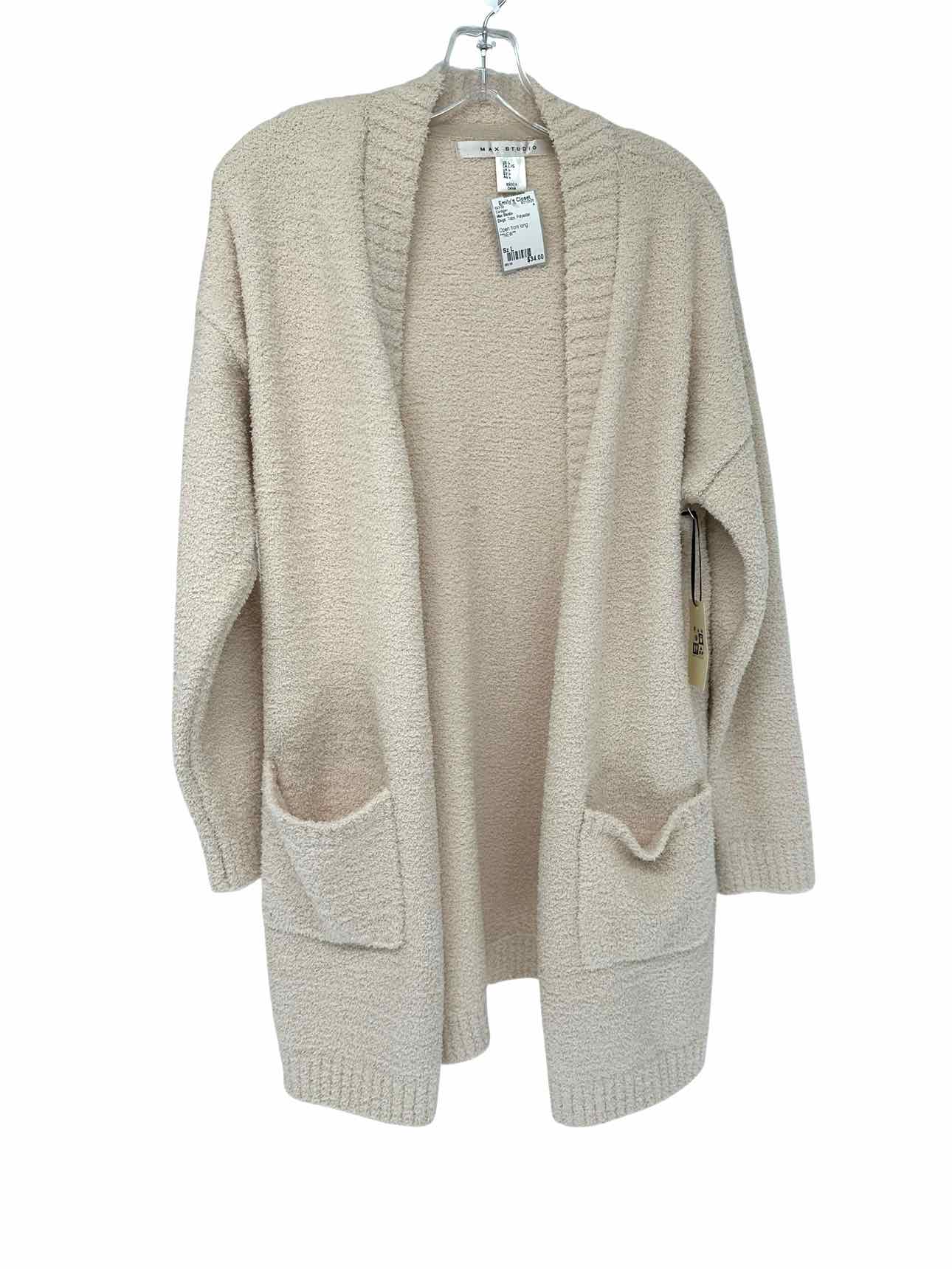 Max Studio Beige Cardigan Size L **NEW**