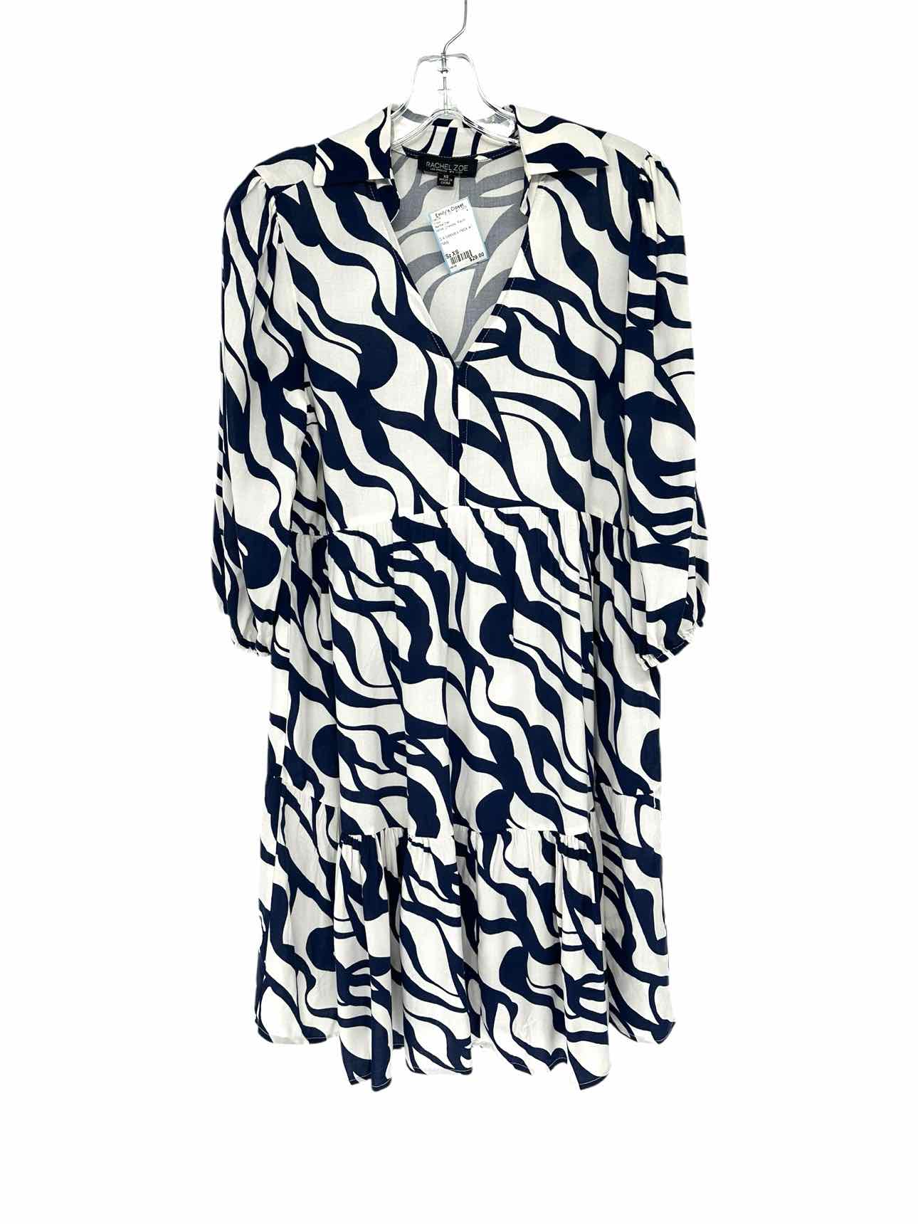 Rachel Zoe White/Navy Dress Size XS