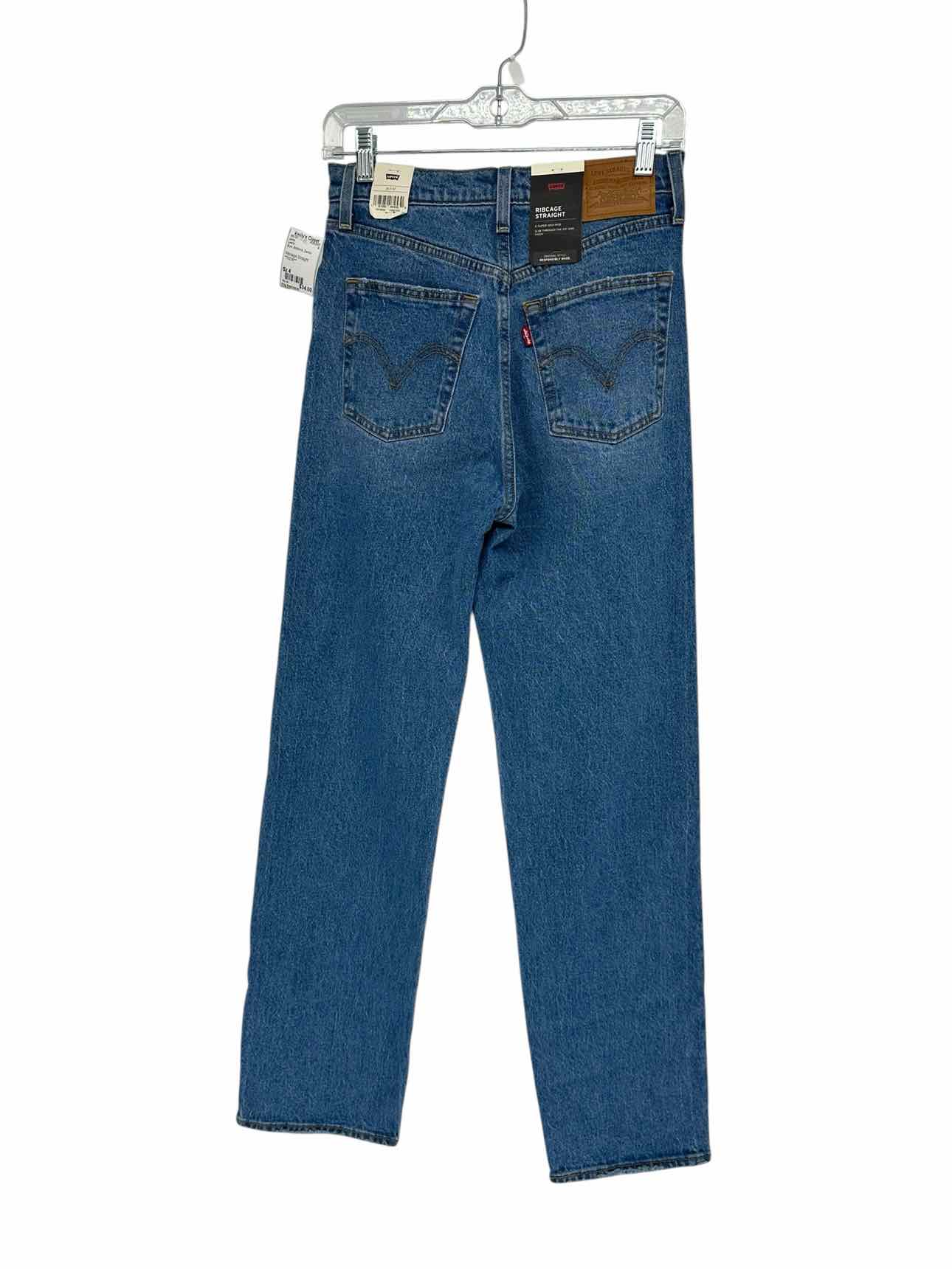 Levi's Ribcage Straight Blue Jeans Size 4 **NEW**