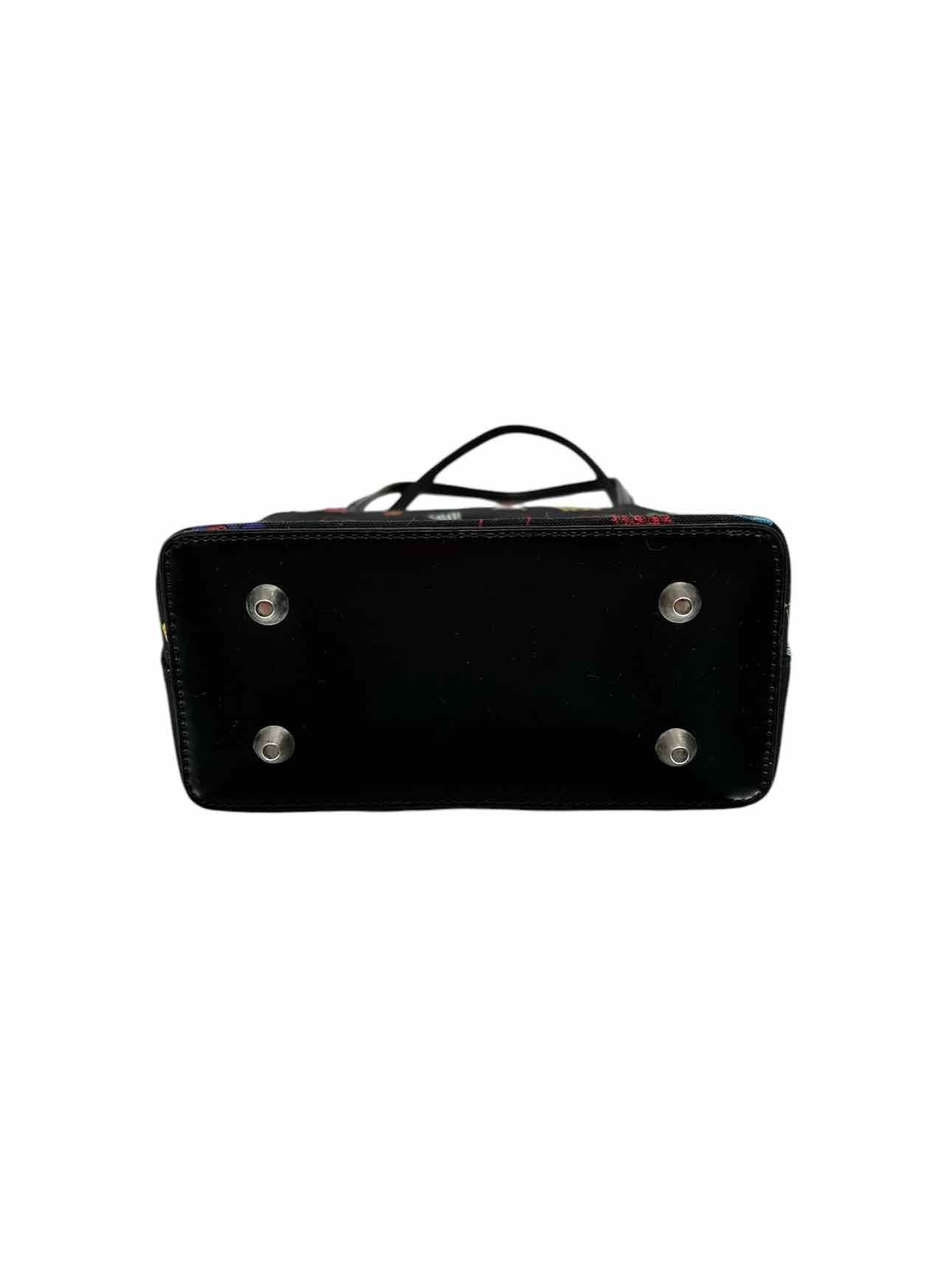 Nicci Black Canvas Shoulder Bag