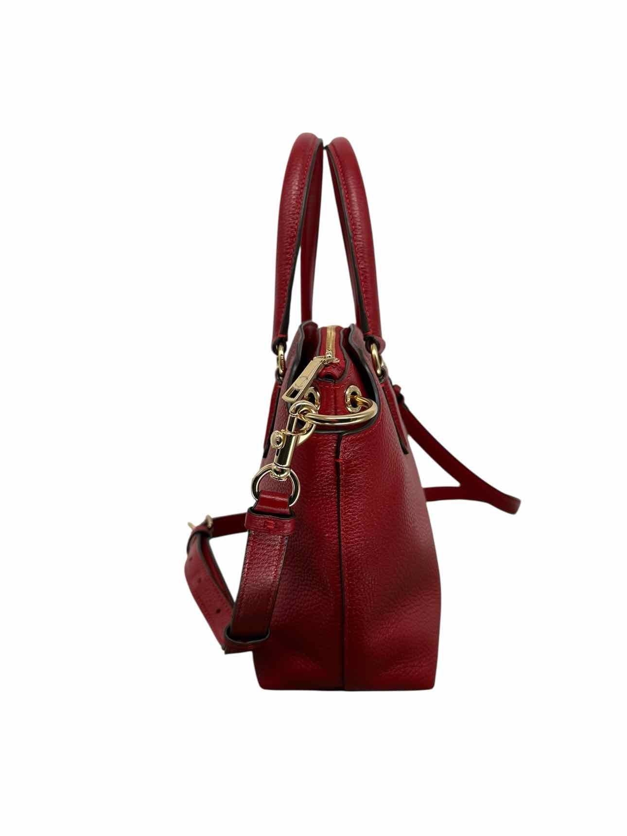Coach Remi Red Leather Satchel