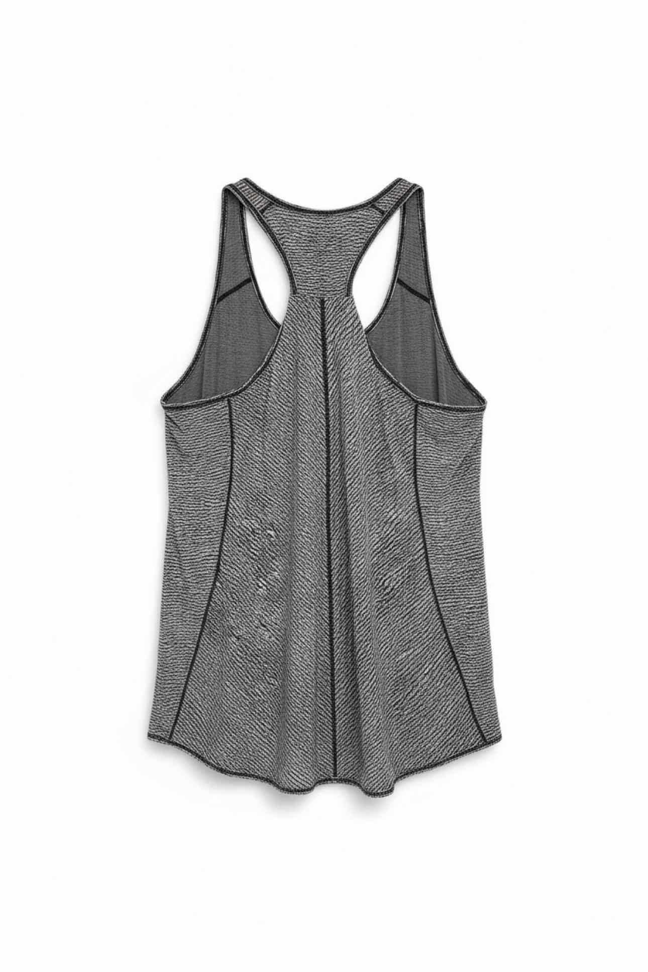 Lululemon Essential Tank White Printed Size 10