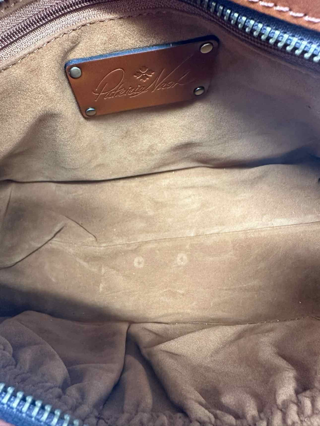 Patricia Nash Betta Double Strap Tan Leather Crossbody