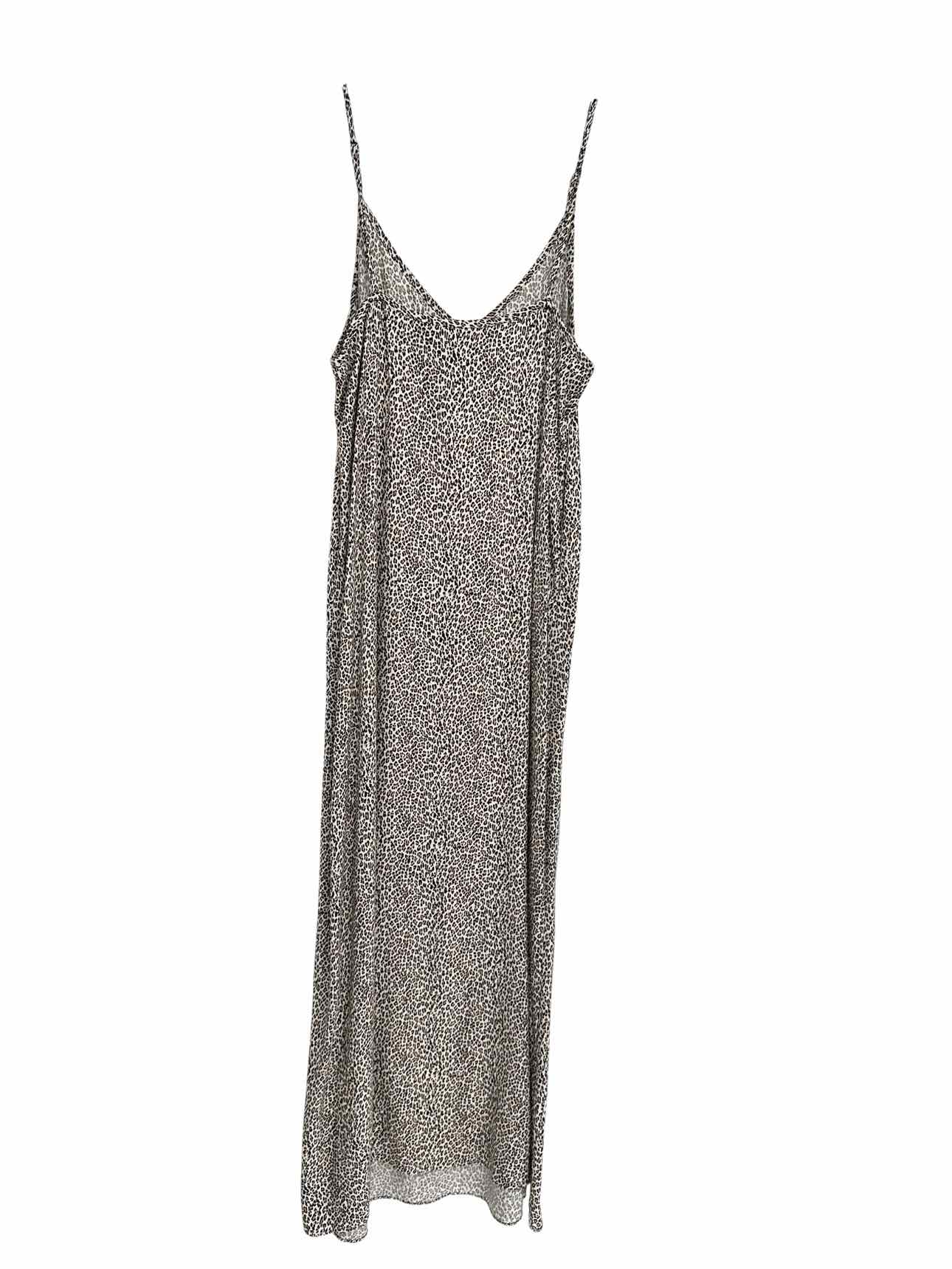Jenni Kayne Leopard Print Slip Dress Beige Size S