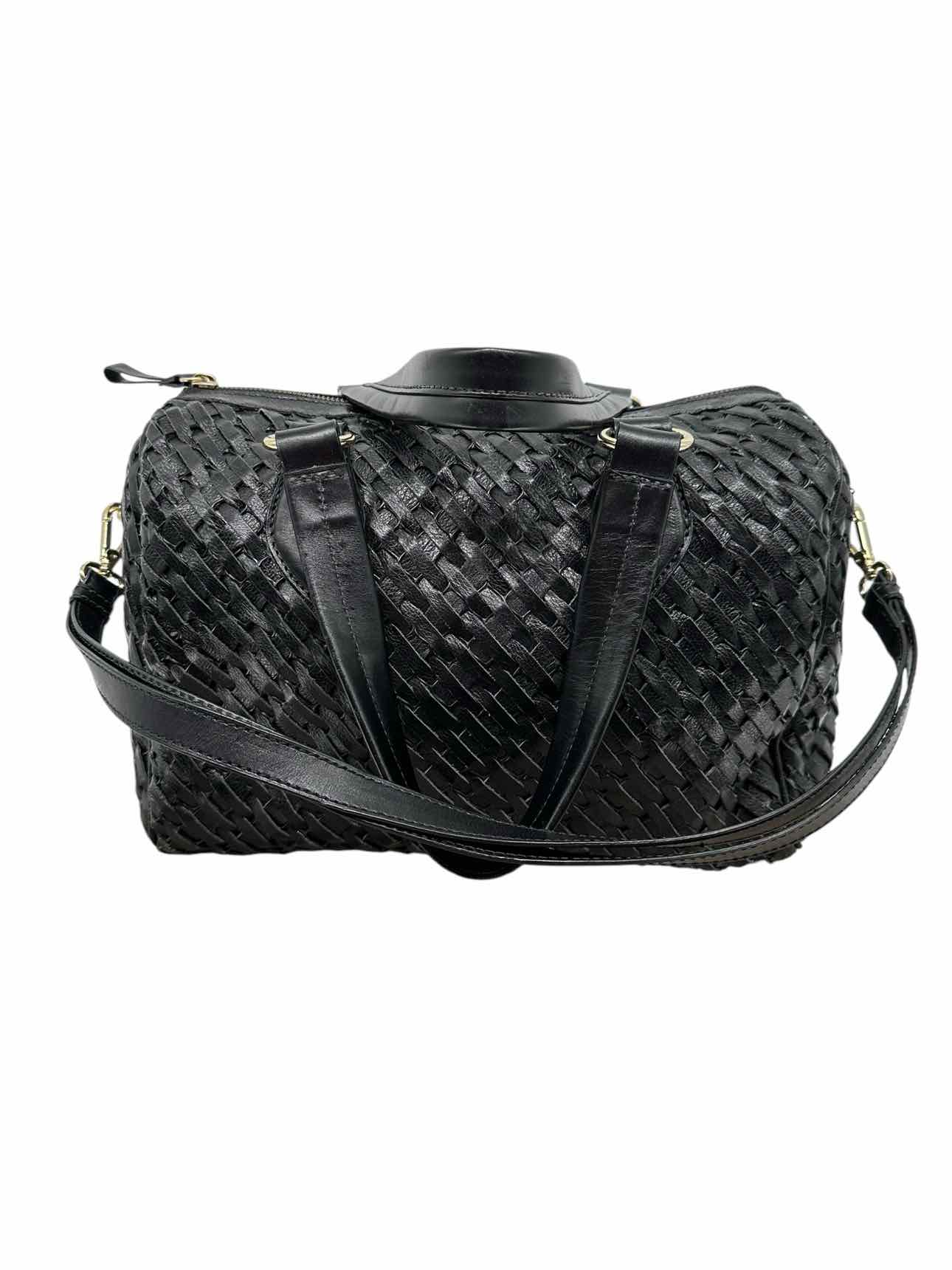 Vida Black Woven Leather Tote **NEW**
