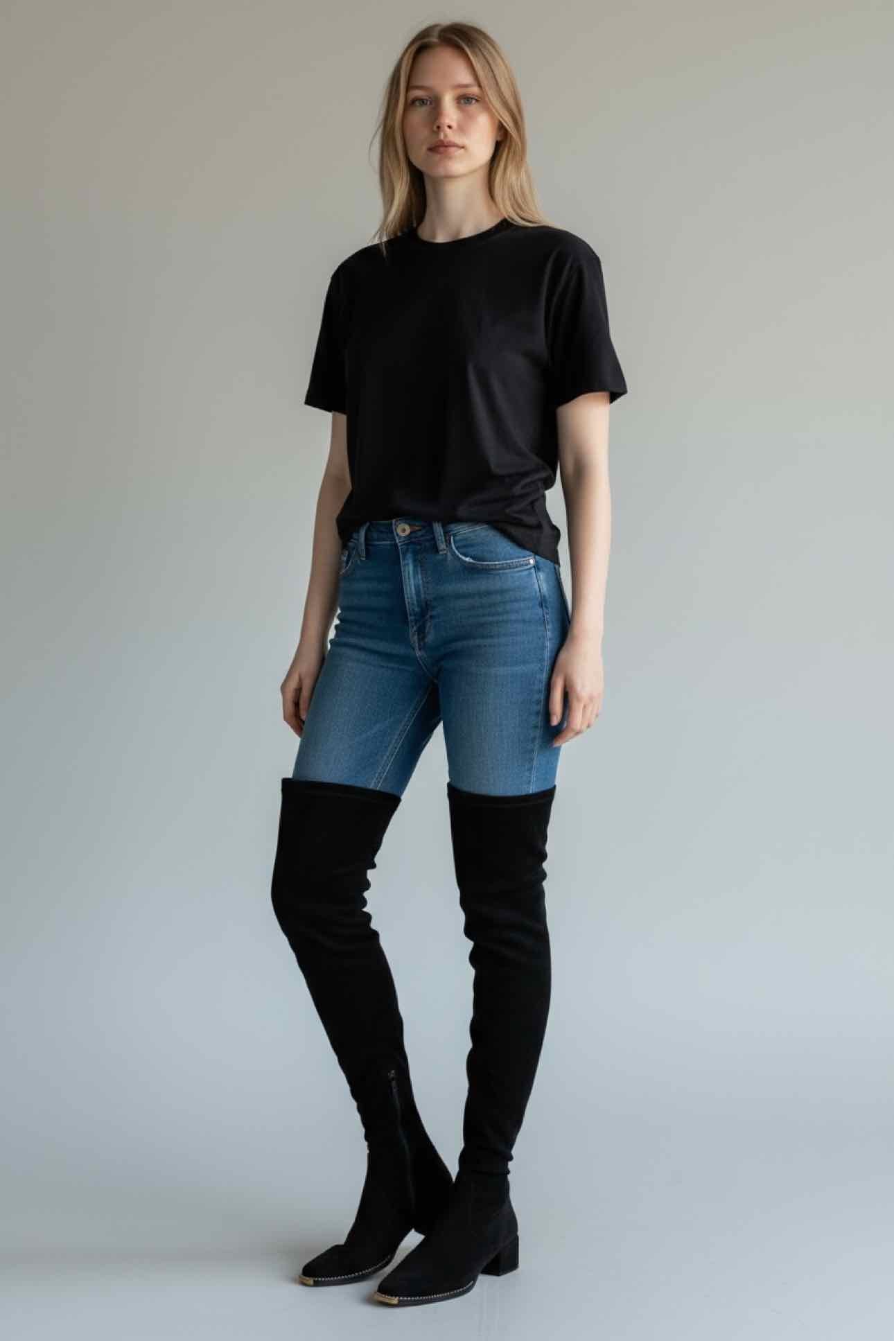 Coach Natalia Over-the-Knee Boot Black Shoe Size 9.5  **NEW**