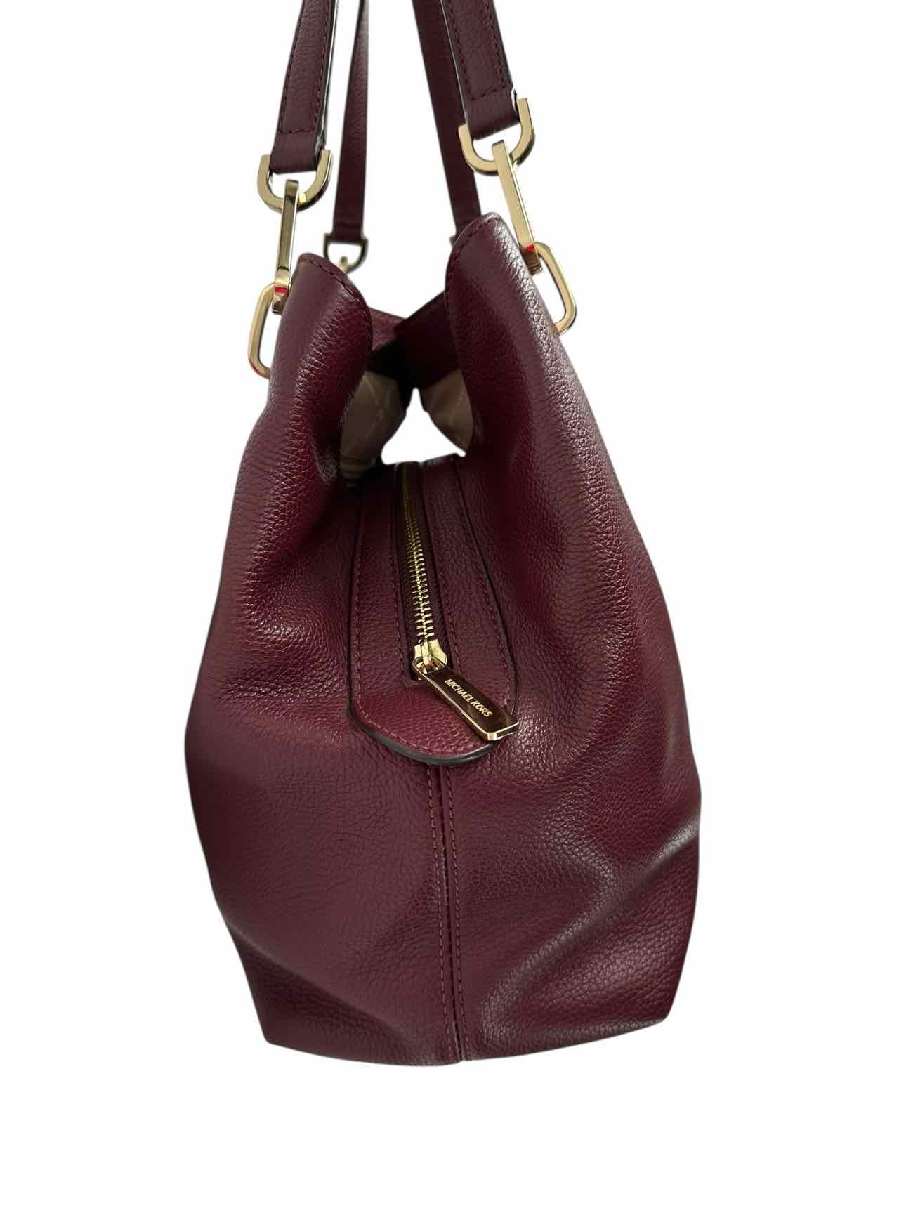 Michael Kors Leighton Merlot Satchel