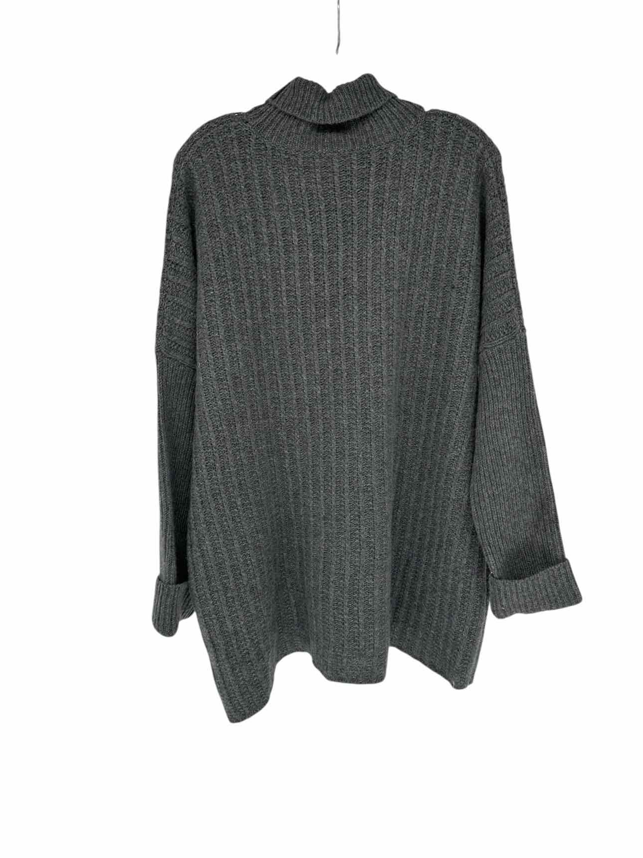 Garnet Hill Gray Turtleneck Sweater Size L