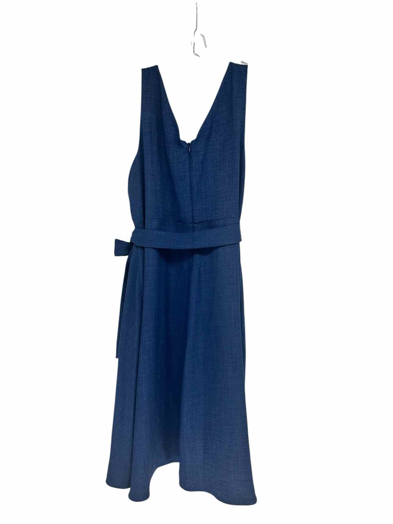 DKNY Blue Sleeveless Dress Size 16 **NEW**