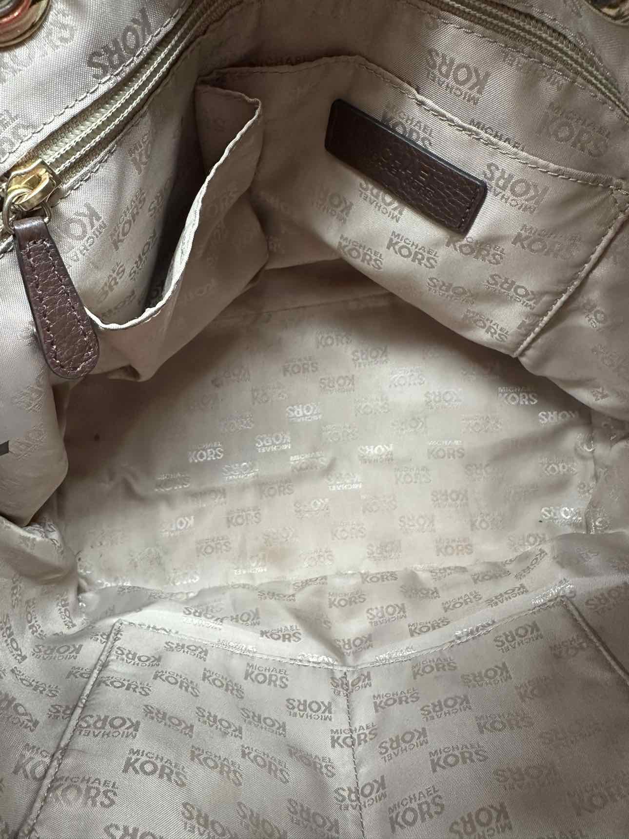 Michael Kors Brown Cloth Shoulder Bag