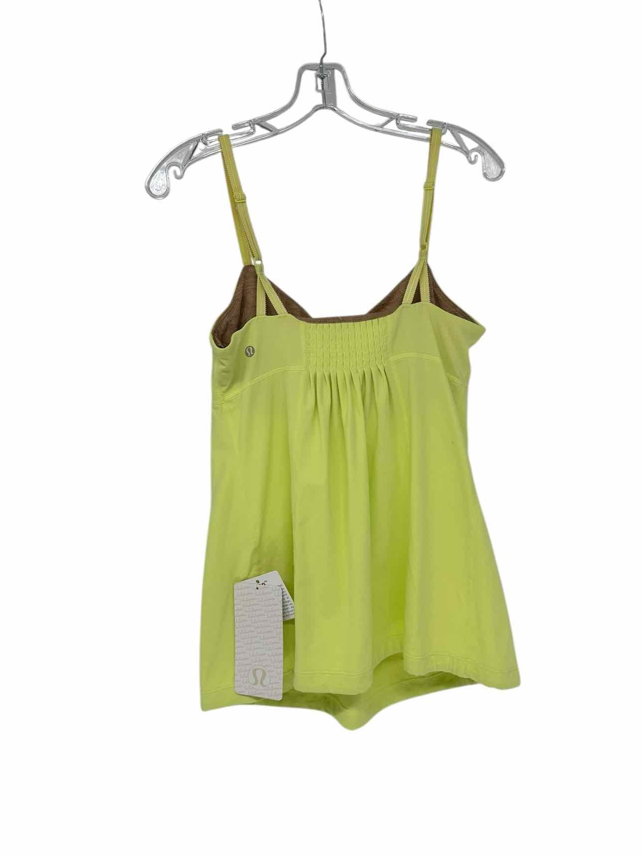 Lululemon Foutte Tank Yellow Size 10 **NEW**