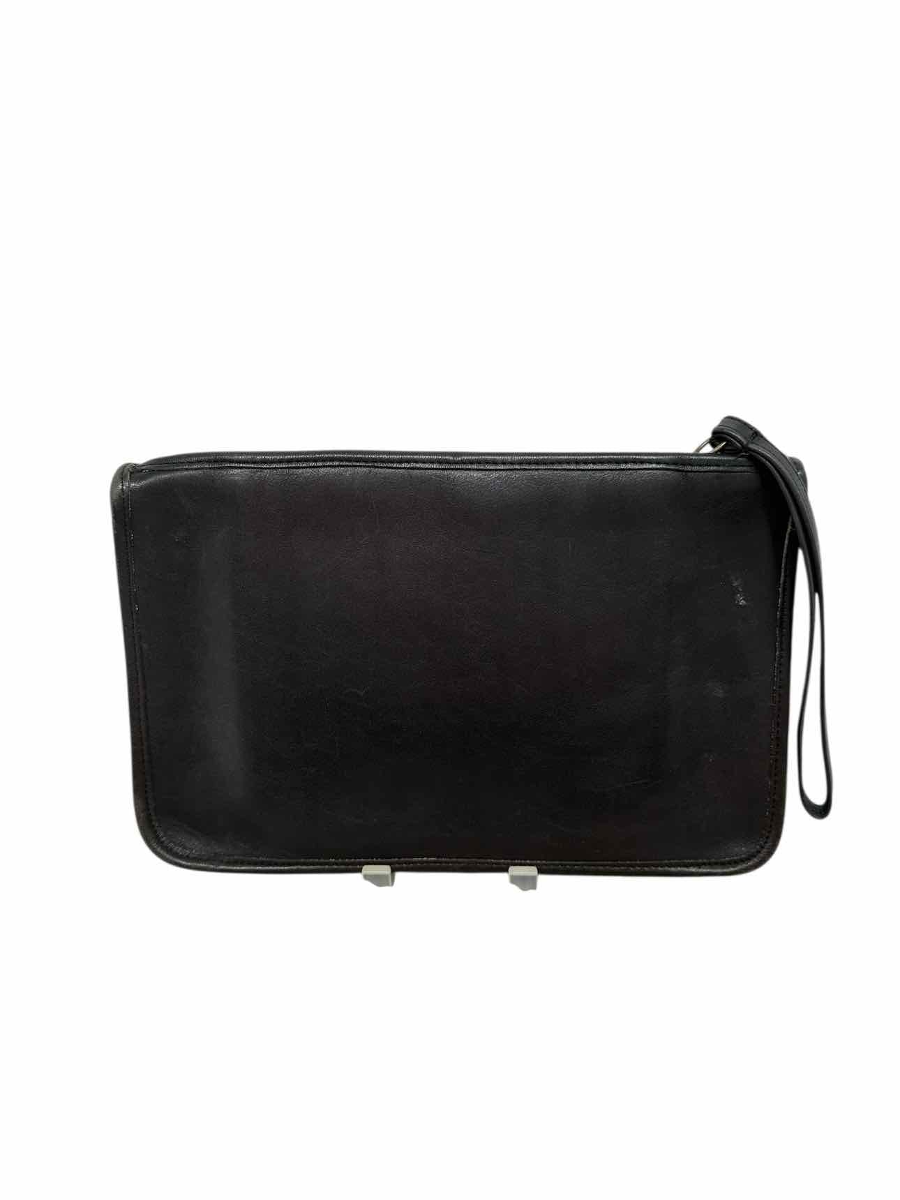 Coach Black Leather Vintage Clutch