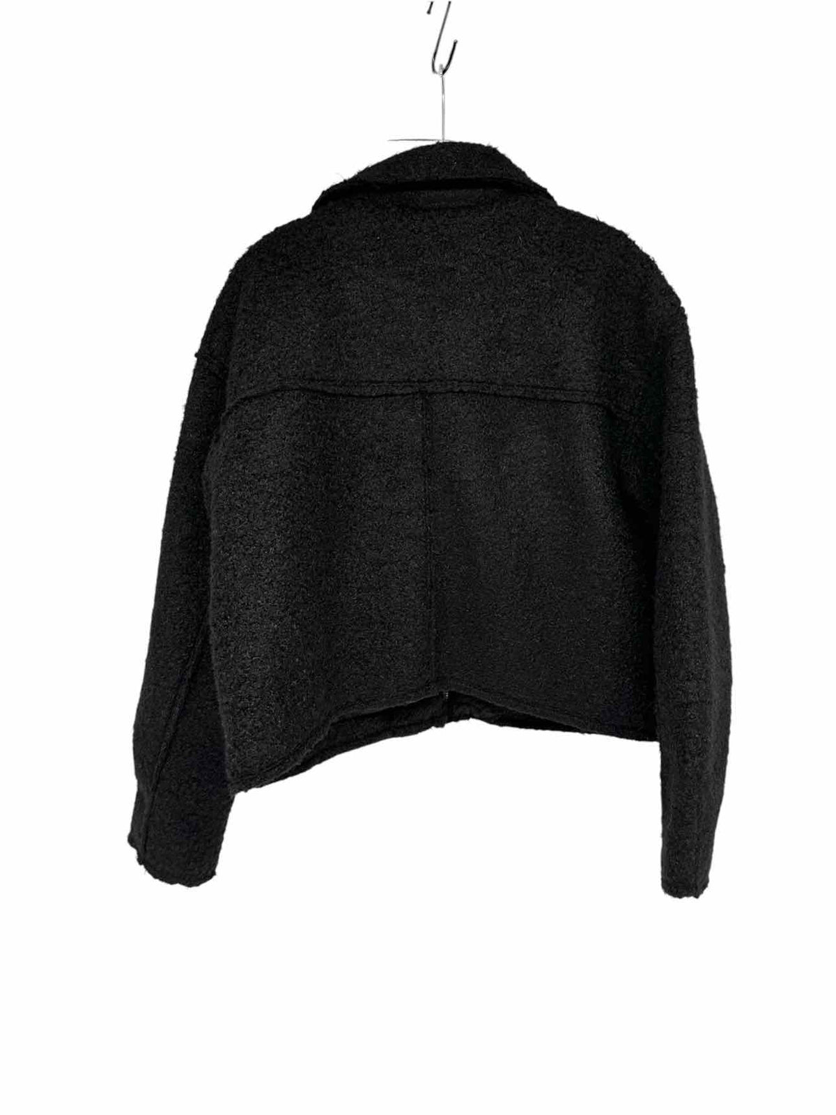 Love For Humanity Black Label Black Cropped Zip Jacket Size M
