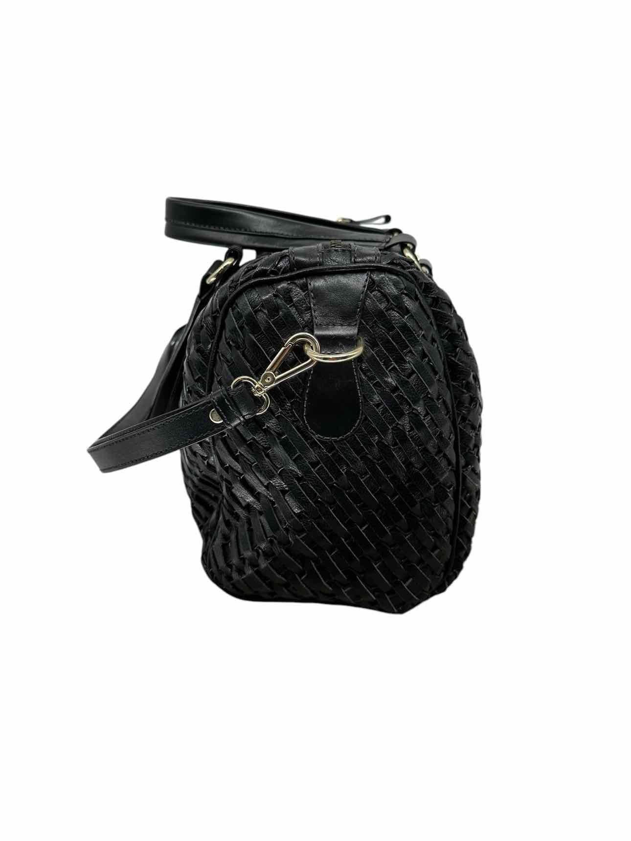 Vida Black Woven Leather Tote **NEW**
