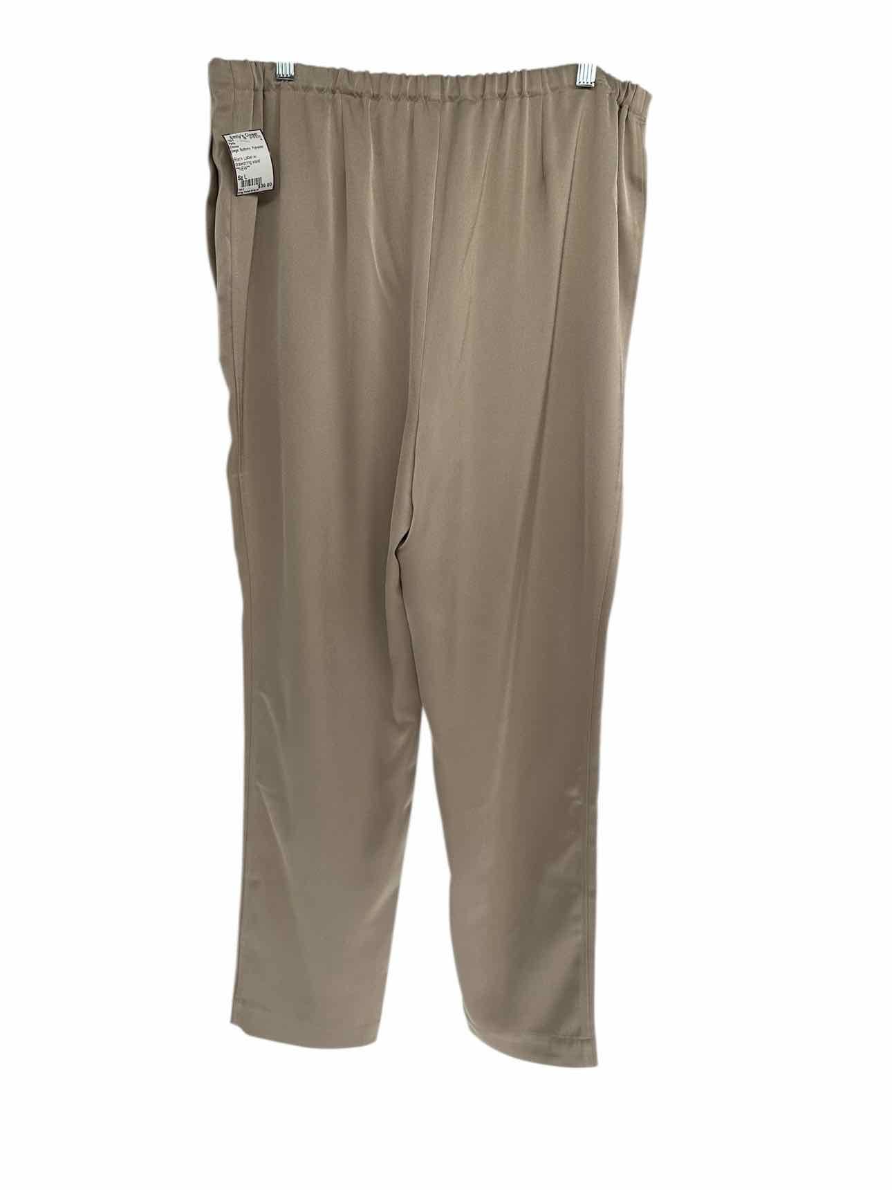Chicos Black Label Beige Pants Size L **NEW**