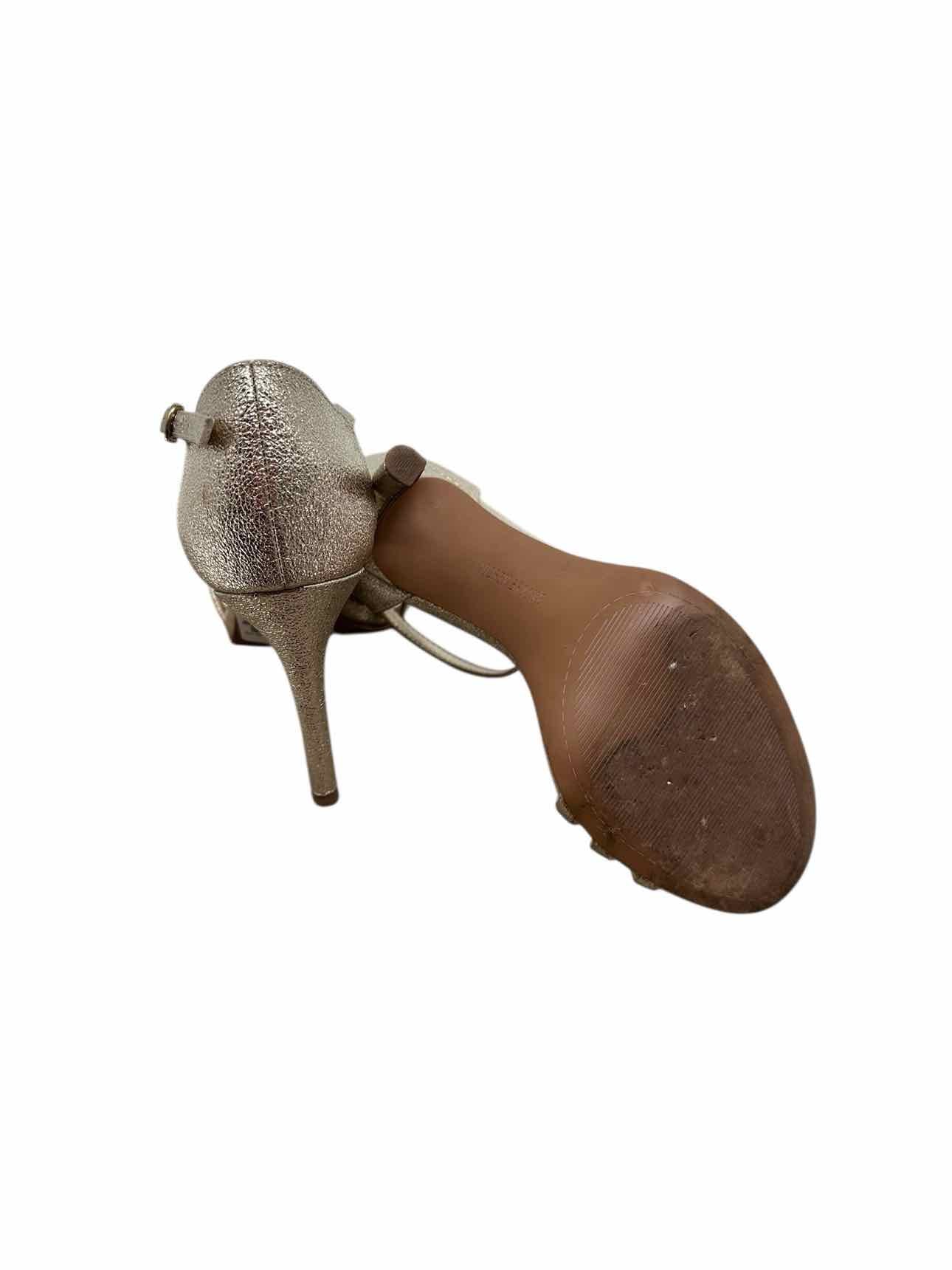 Audrey Brooke Jeana Stiletto Gold Heels Shoe Size 7.5