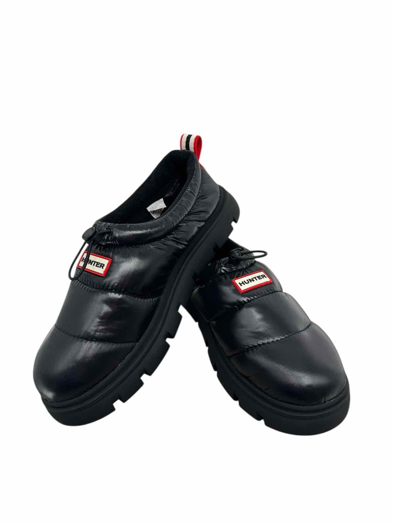 Hunter Madison Insulated Water Resistant Slip On Mules Black Shoe Size 11 **NEW**