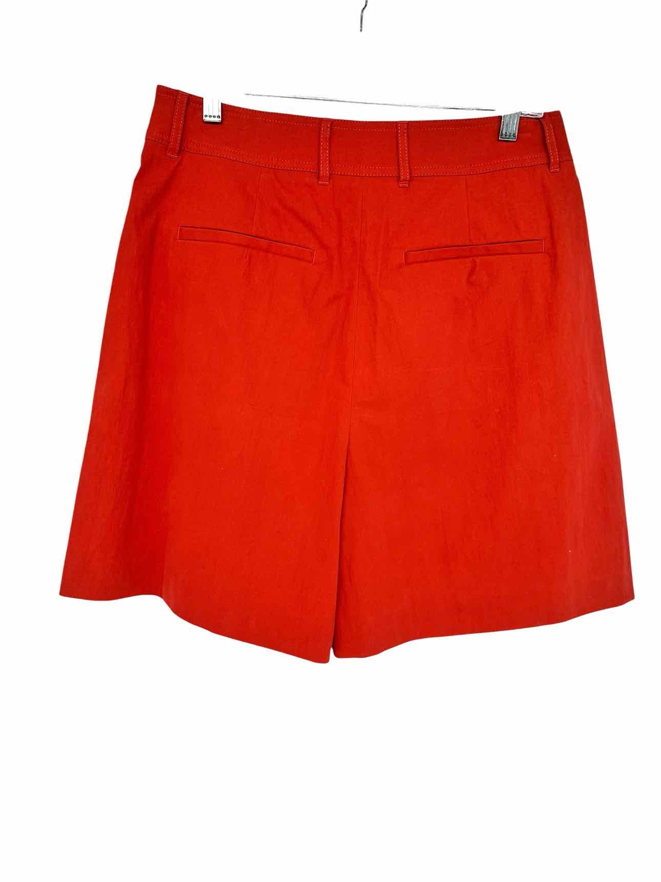 Rebecca Taylor Casual Pleated Short Rust Size 10 **NEW**