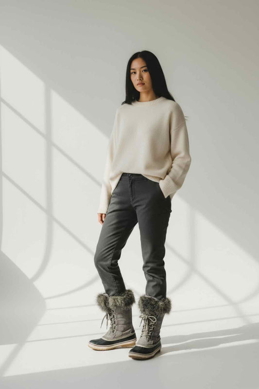 Sorel Joan of Arctic Waterproof Pac Boots Gray Shoe Size 7