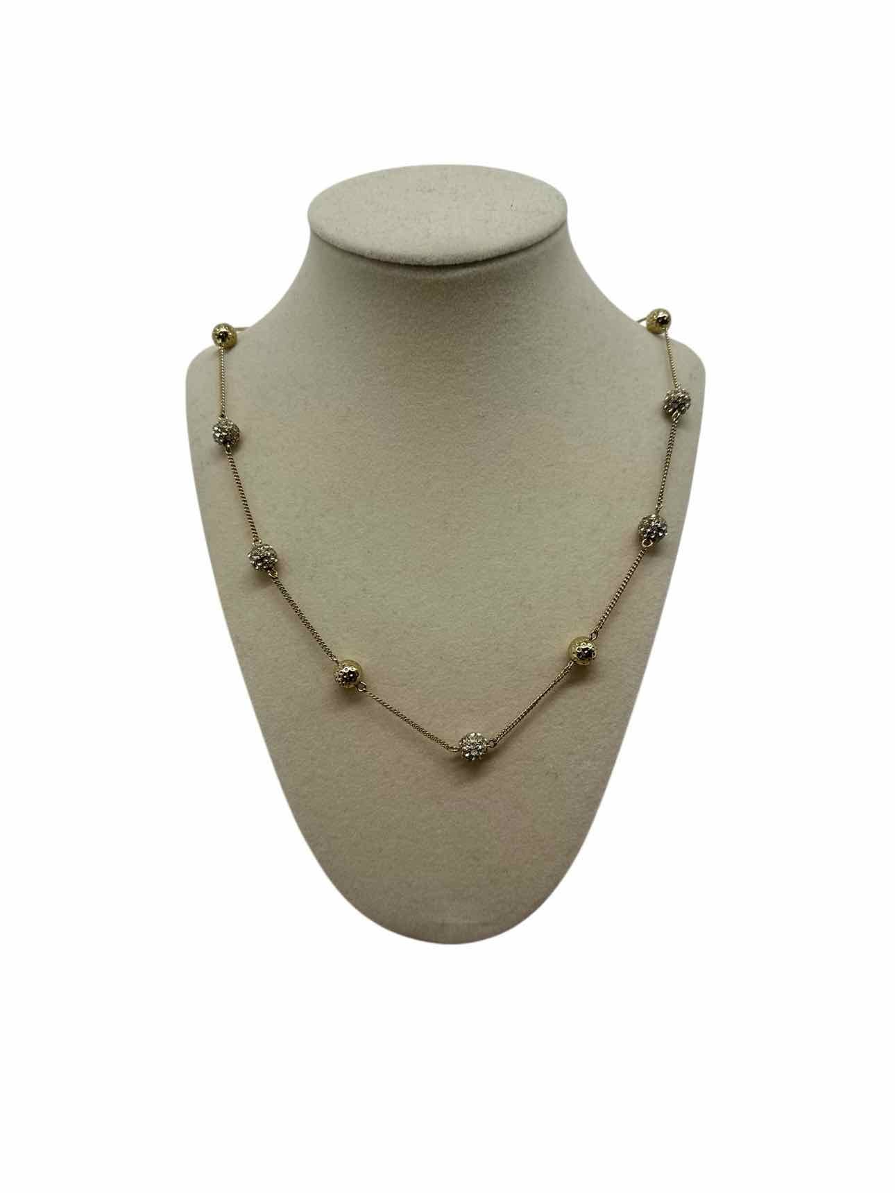 J. Crew Long Rhinestone Ball Necklace **NEW**