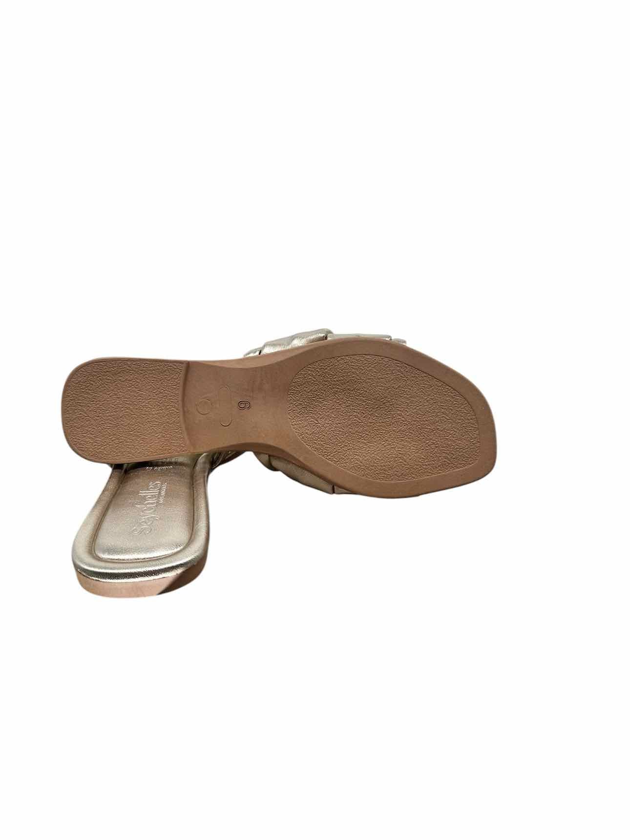 Seychelles Shades of Cool Sandals Metallic Gold Shoe Size 6