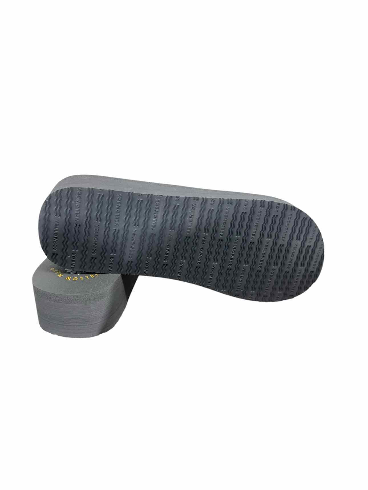 Yellow Box Cressida Mellow Mat Gray Flip Flops Shoe Size 8.5 **NEW**