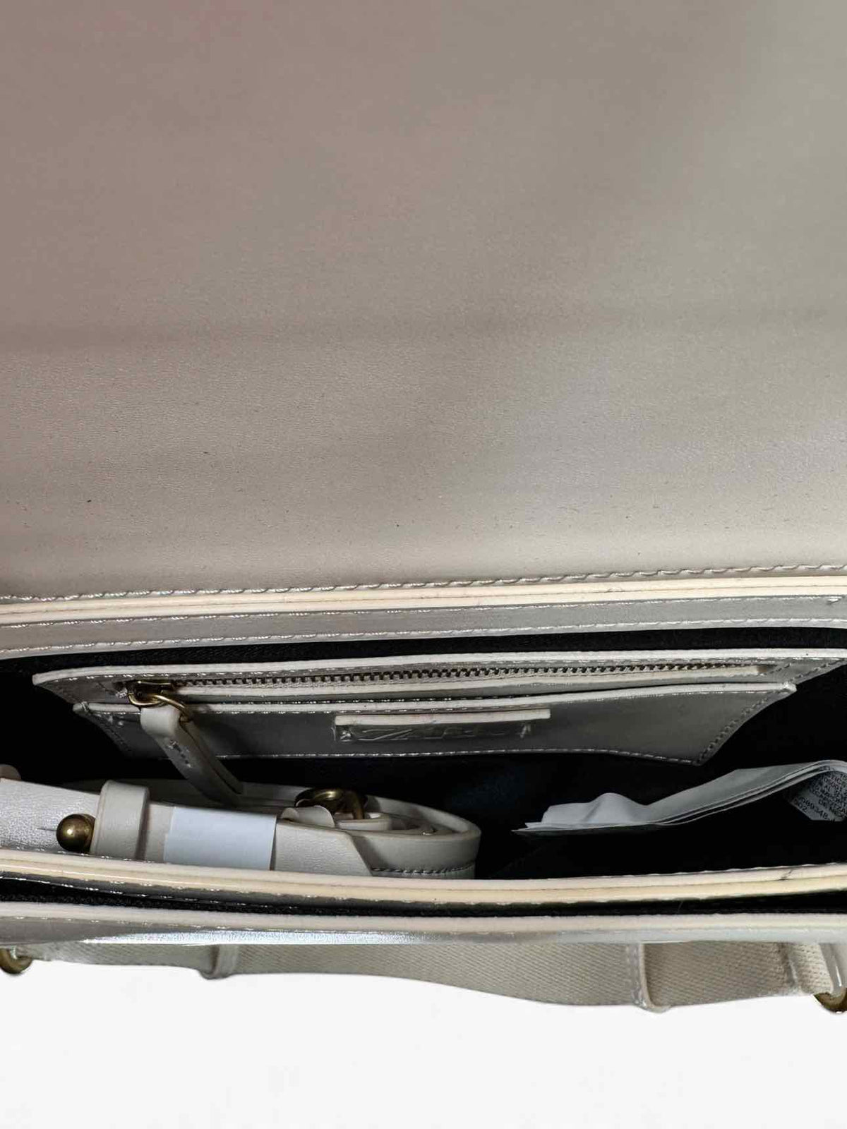 Zara Off-white Faux Leather Crossbody **NEW**