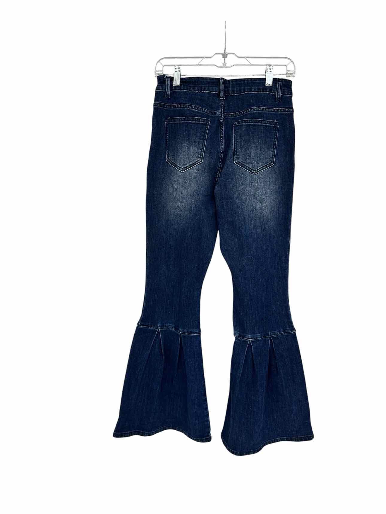 Coco + Carmen Blue Bambu Soft Bell Flare Jeans Size M **NEW**