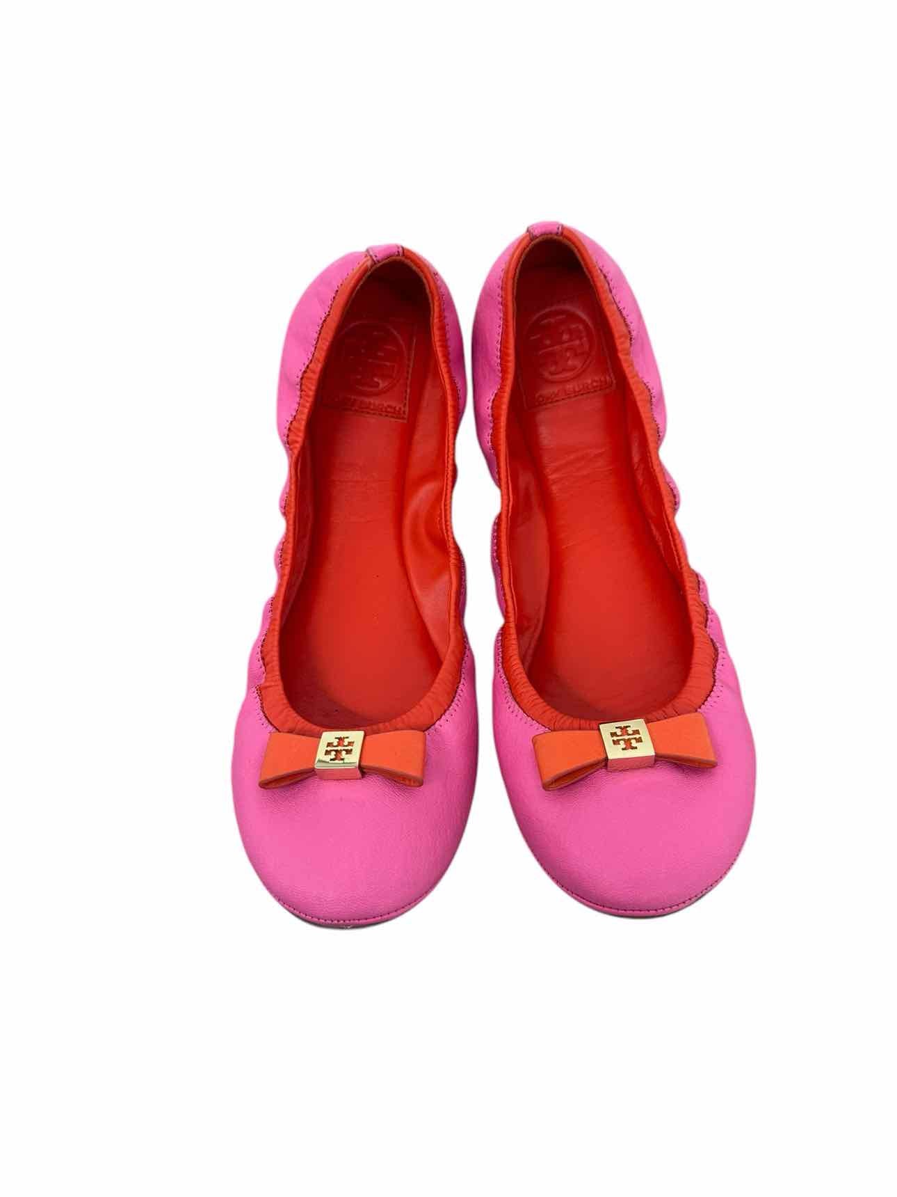 Tory Burch Pink Eddie Ballet Flats Shoe Size 11 **NEW**