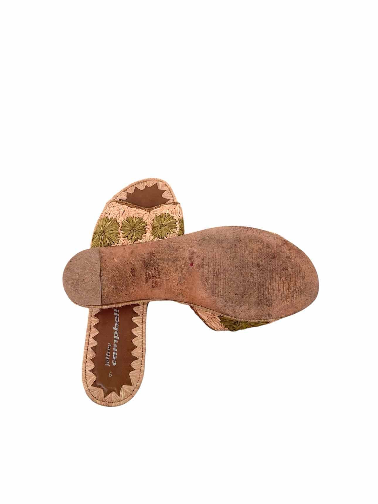 Jeffrey Campbell Dane Slides Tan Shoe Size 9
