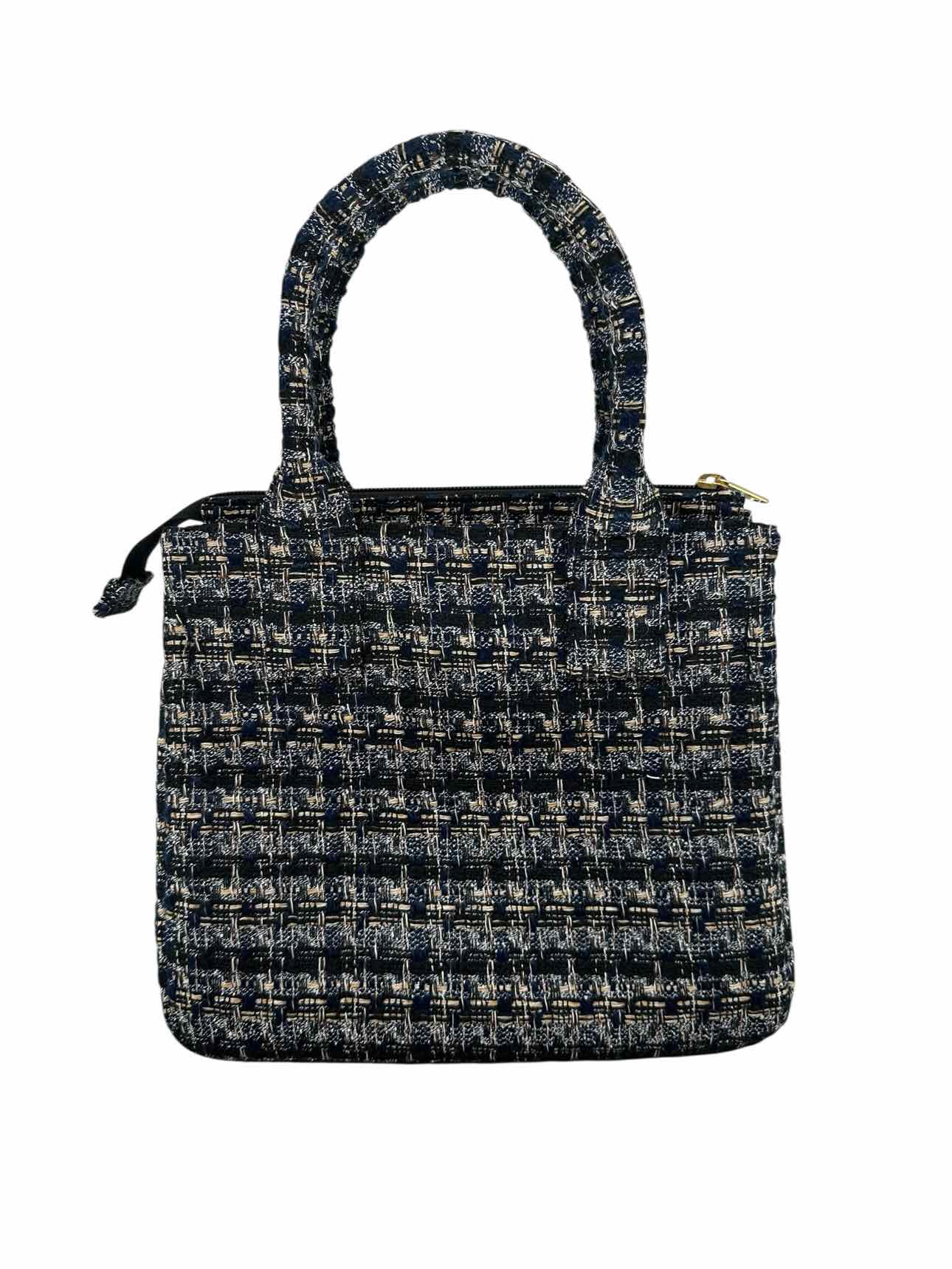 J. Crew Blue Double Handle Tweet Tote **NEW**