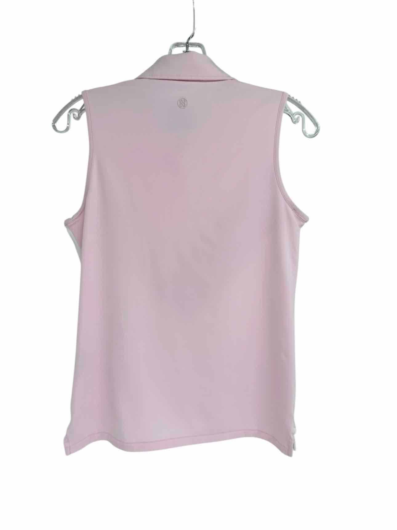 G/Fore Pink Tech Jersey Sleeveless Polo Size S