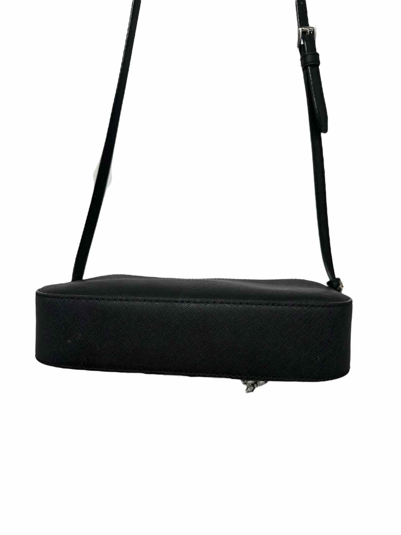 Michael Kors Jet Set Black Leather Crossbody