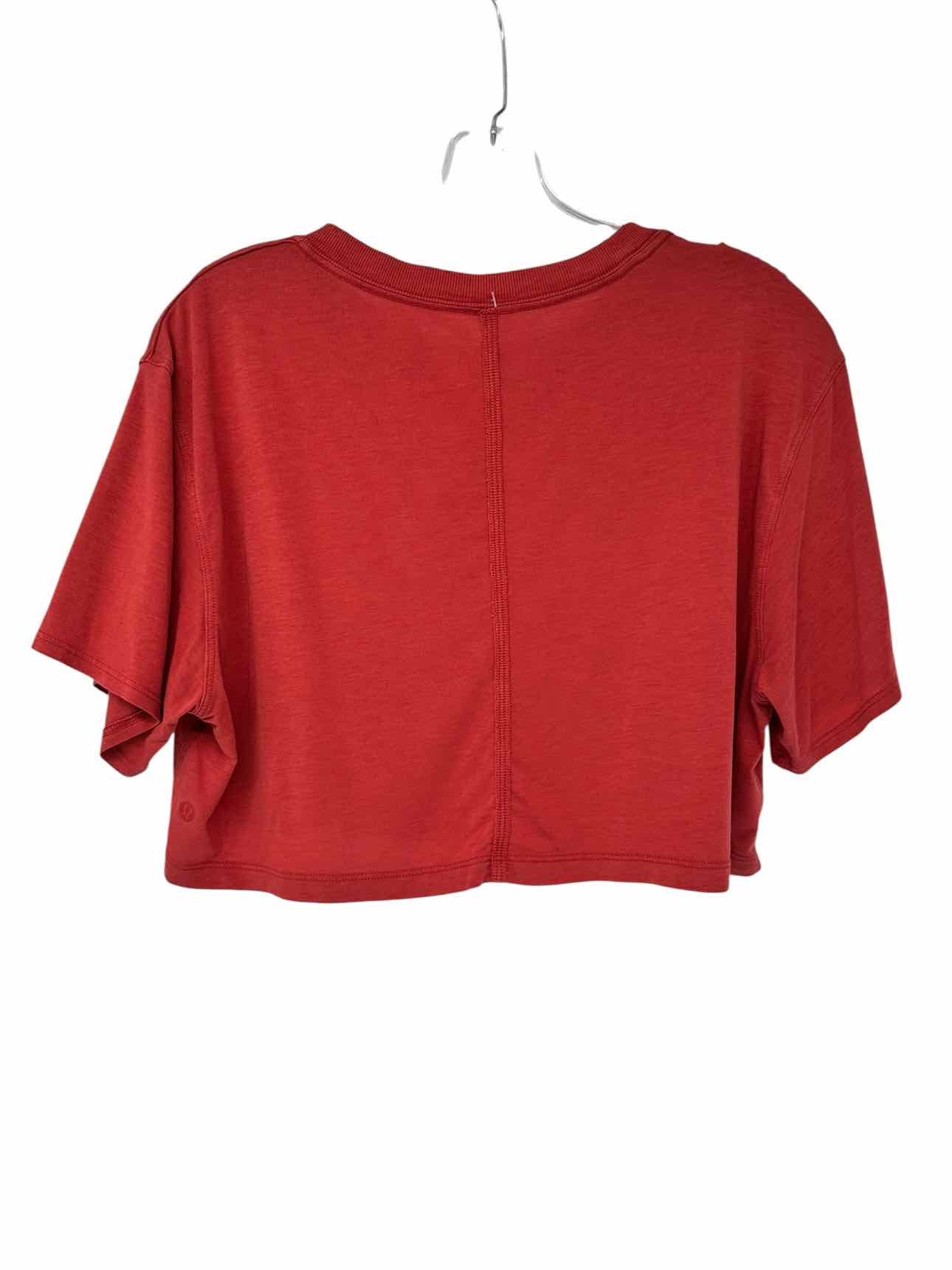 Lululemon Cropped Tee Rust Size 4