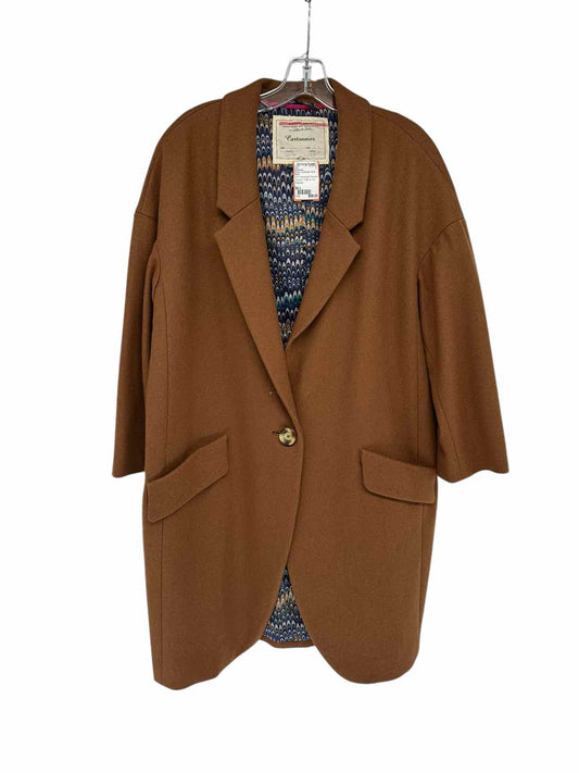 Anthropologie Cartonnier Sienna Cocoon Coat Brown Size L