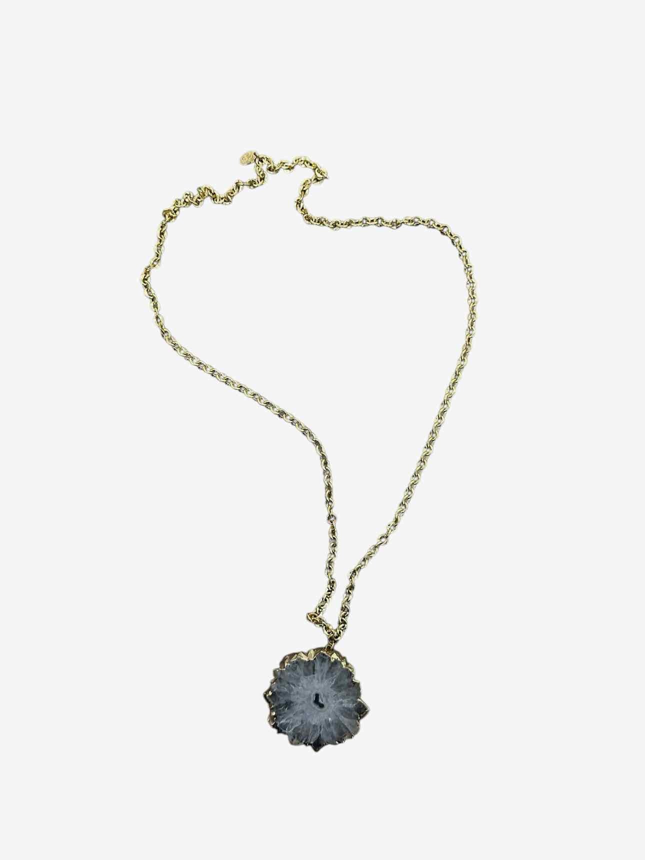 Elizabeth Stone Solar Quartz Pendant Necklace