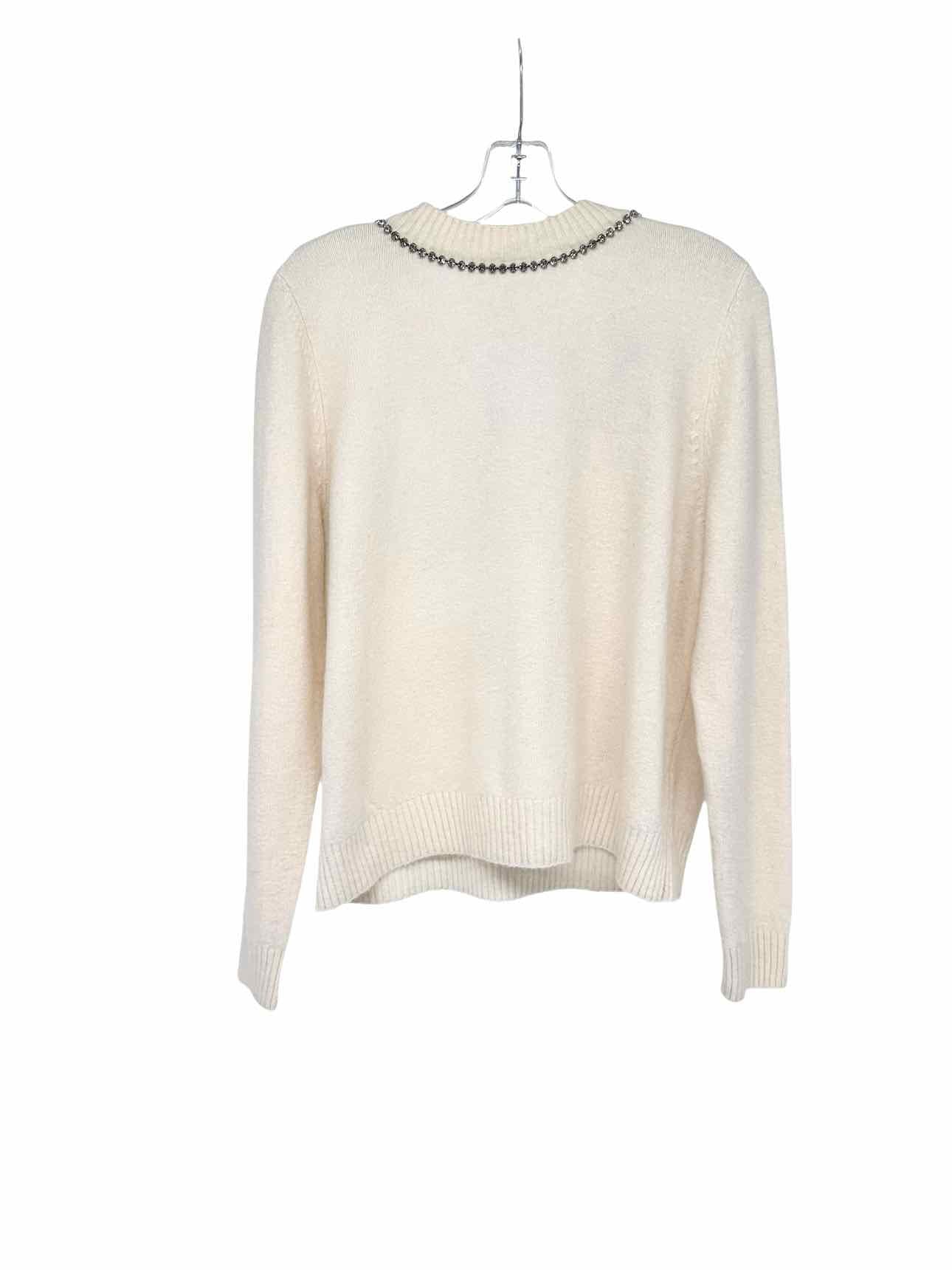 Loft Cream Reversible Sweater Size PL