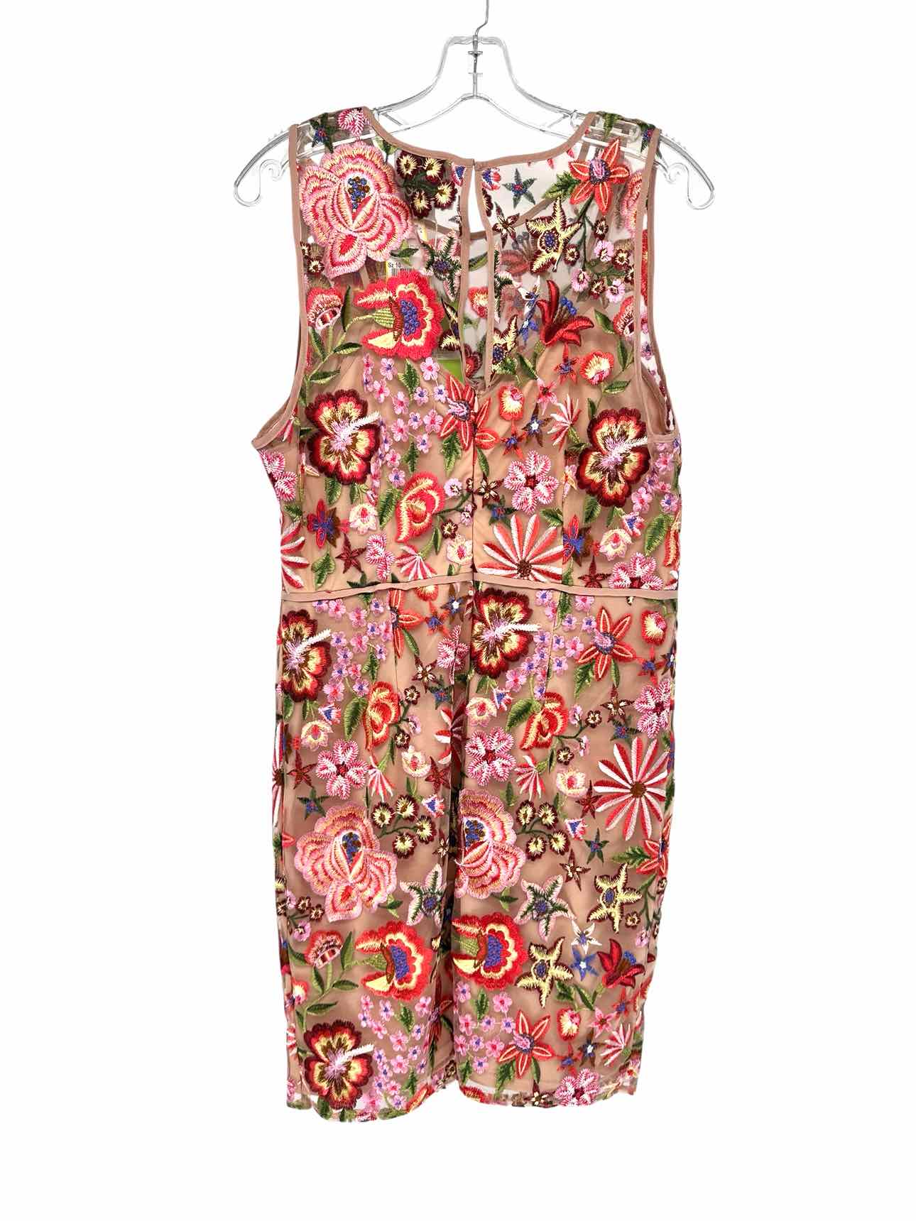 Sam Edelman Beige Embroidered Sleeveless Dress Size 10 **NEW**