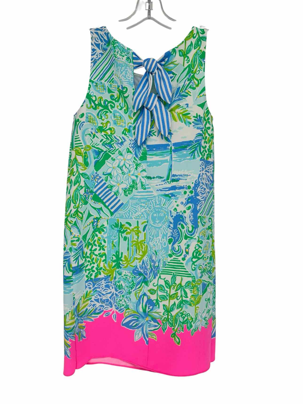 Lilly Pulitzer Jackie Shift Dress in Whisper Blue Beach Happy Size XS