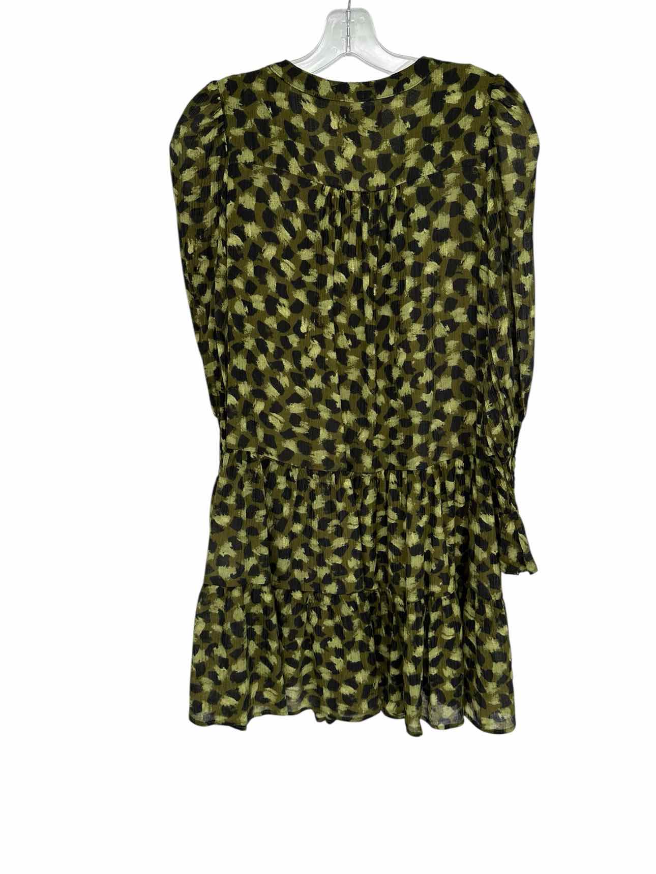 Pomander Place Tuckernuck Long Sleeve Tiered Dress Green Size XXS